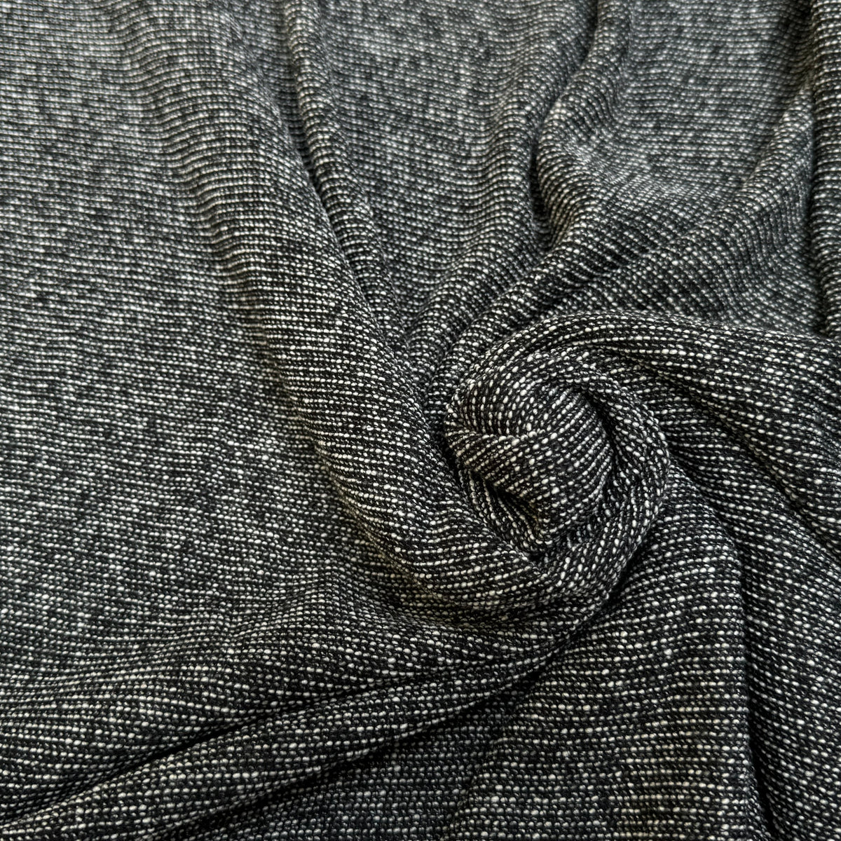 (Chute) MAILLE TRICOTÉE POLYLAINE TRÈS BELLE GRIS CHINÉ - My Little Coupon
