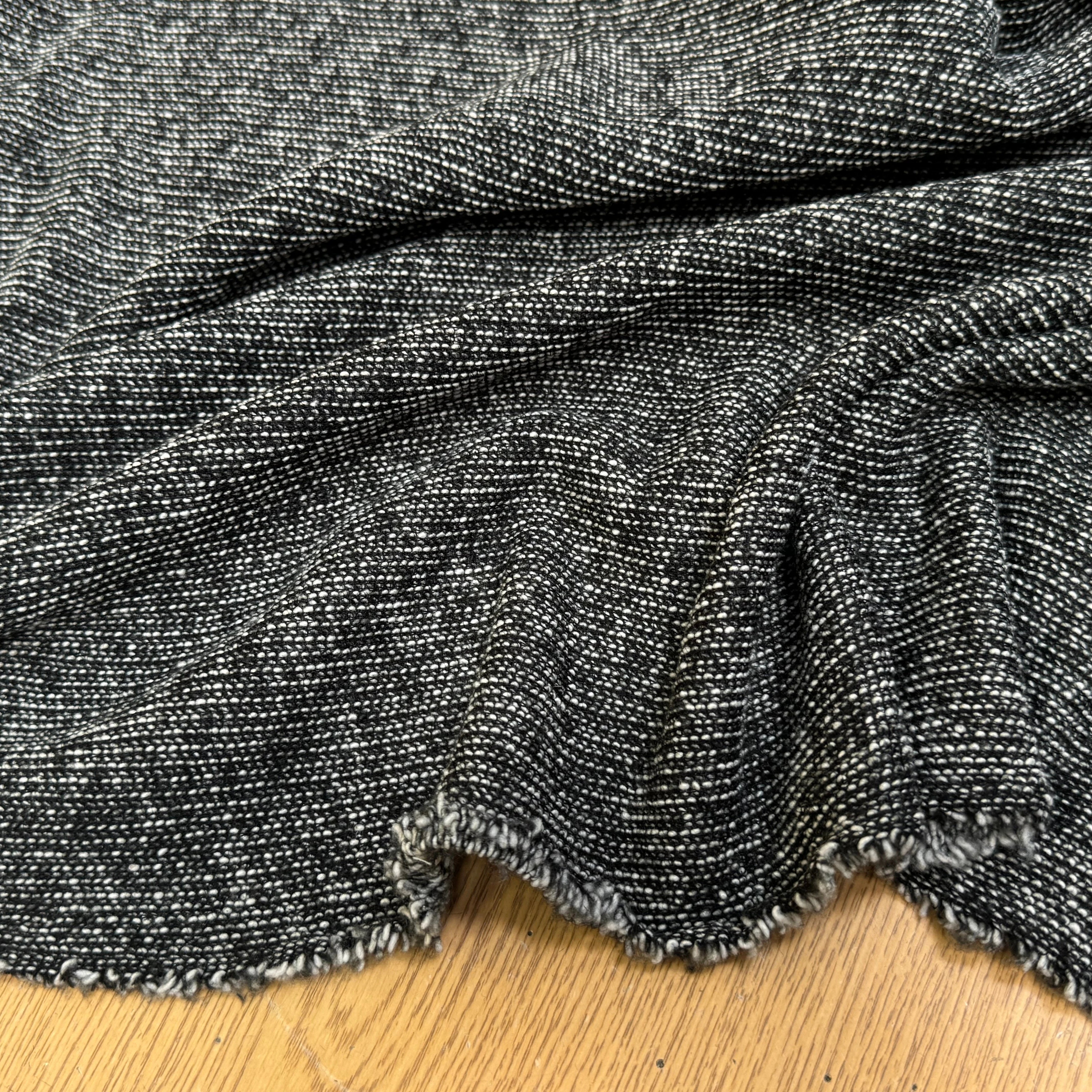 (Chute) MAILLE TRICOTÉE POLYLAINE TRÈS BELLE GRIS CHINÉ - My Little Coupon