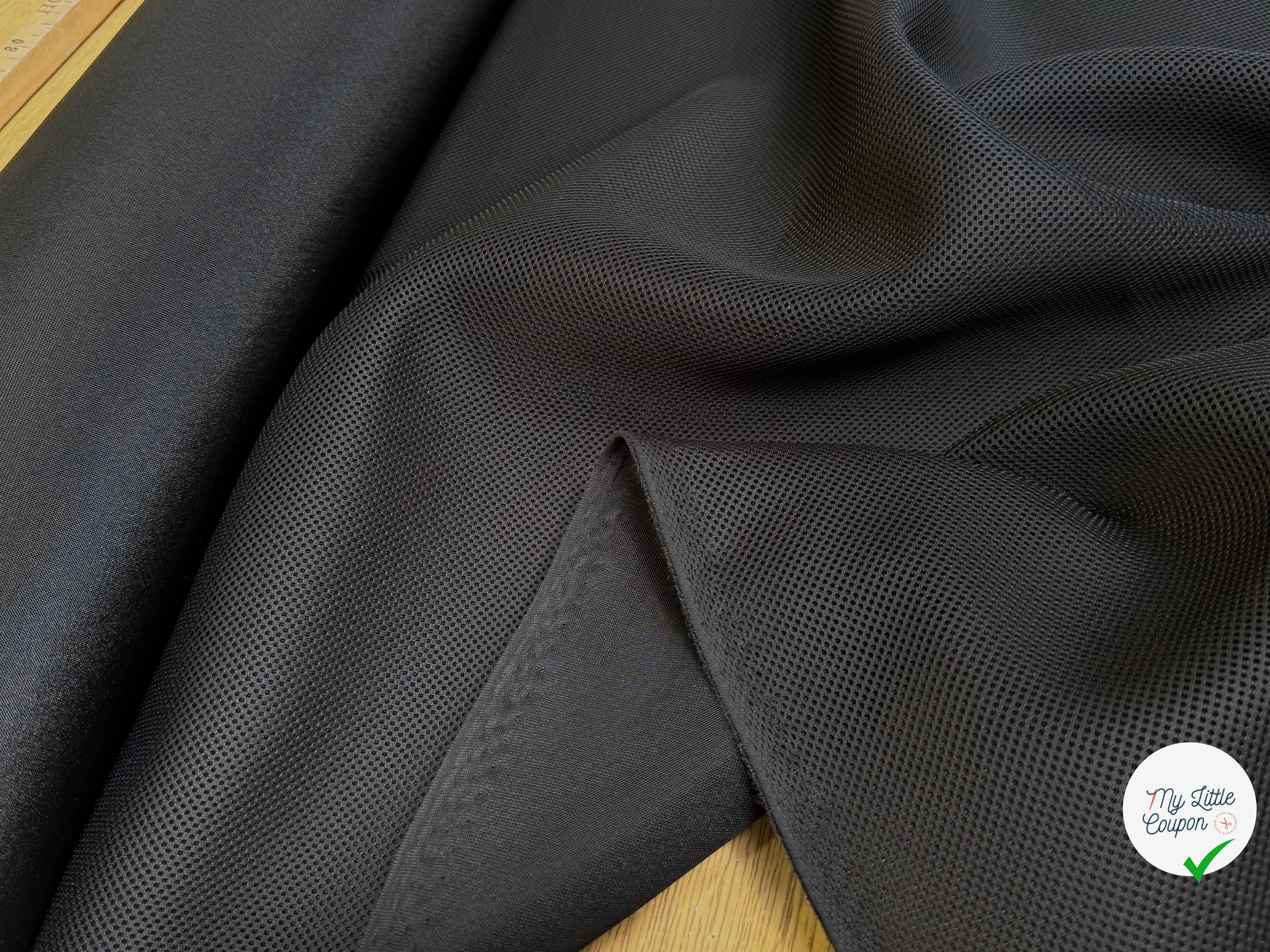 (Chute) MESH LÉGÈREMENT STRETCH NOIR - My Little Coupon