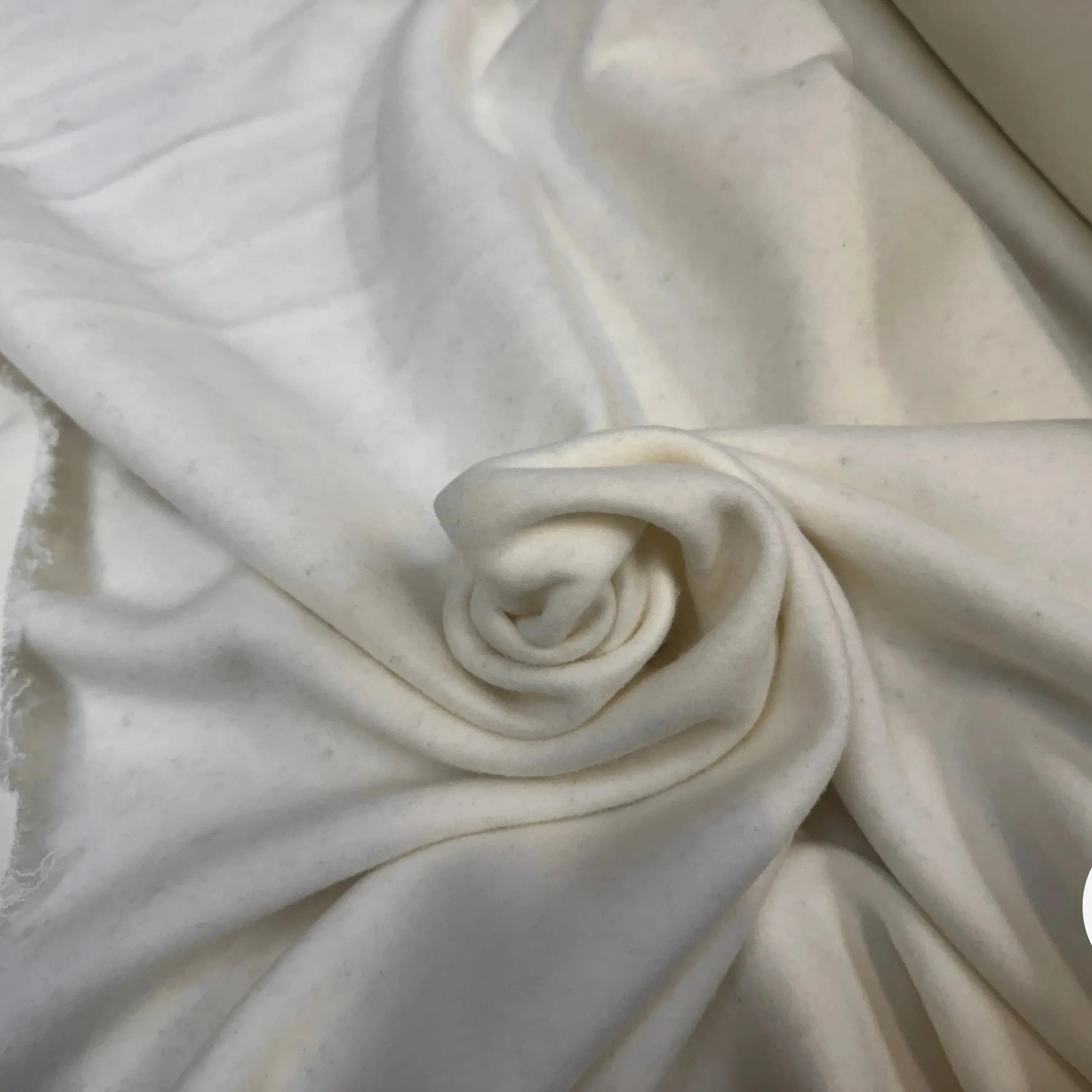 MOLLETON GRATTÉ 70% COTON ÉCRU TOUT DOUX - My Little Coupon