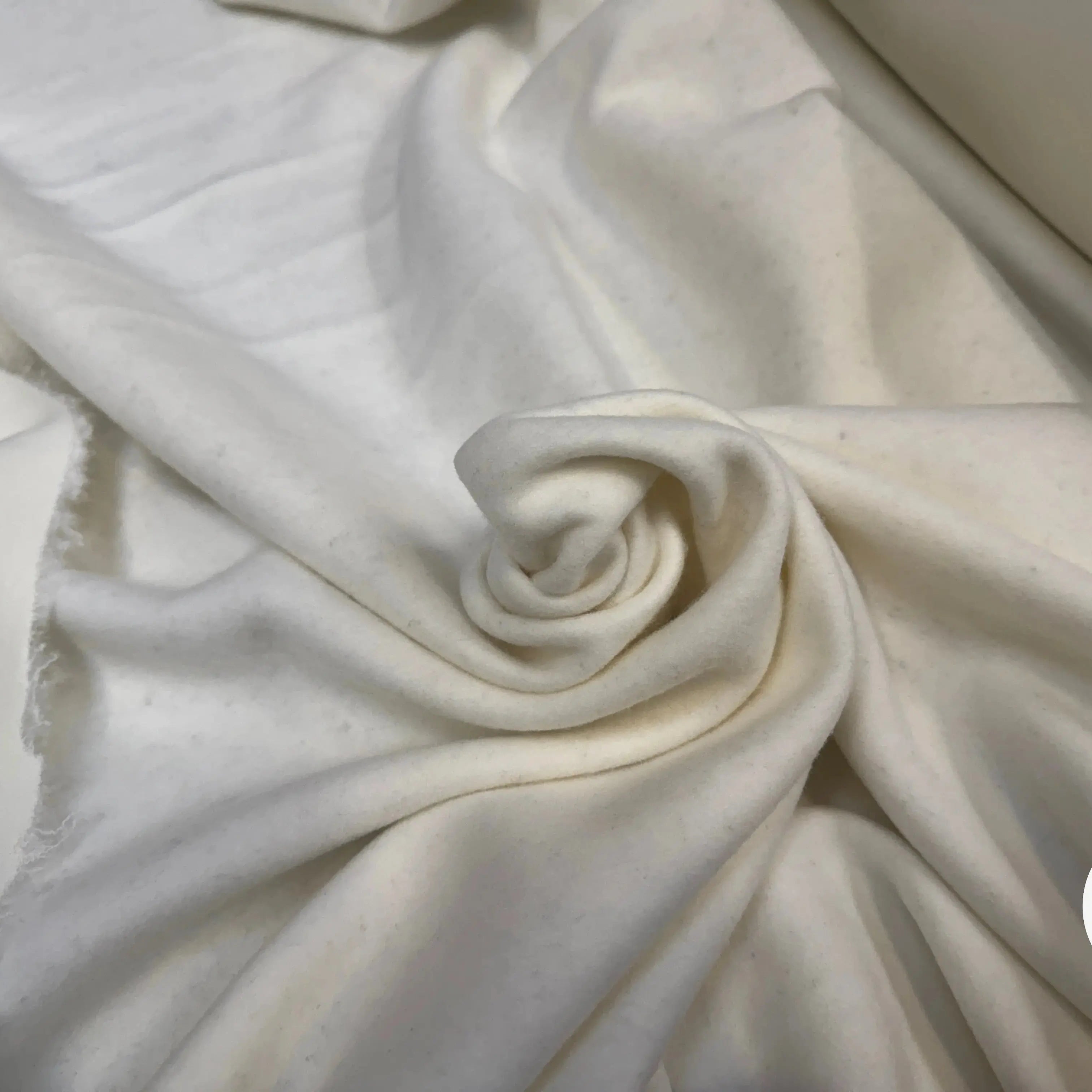 MOLLETON GRATTÉ 70% COTON ÉCRU TOUT DOUX - My Little Coupon