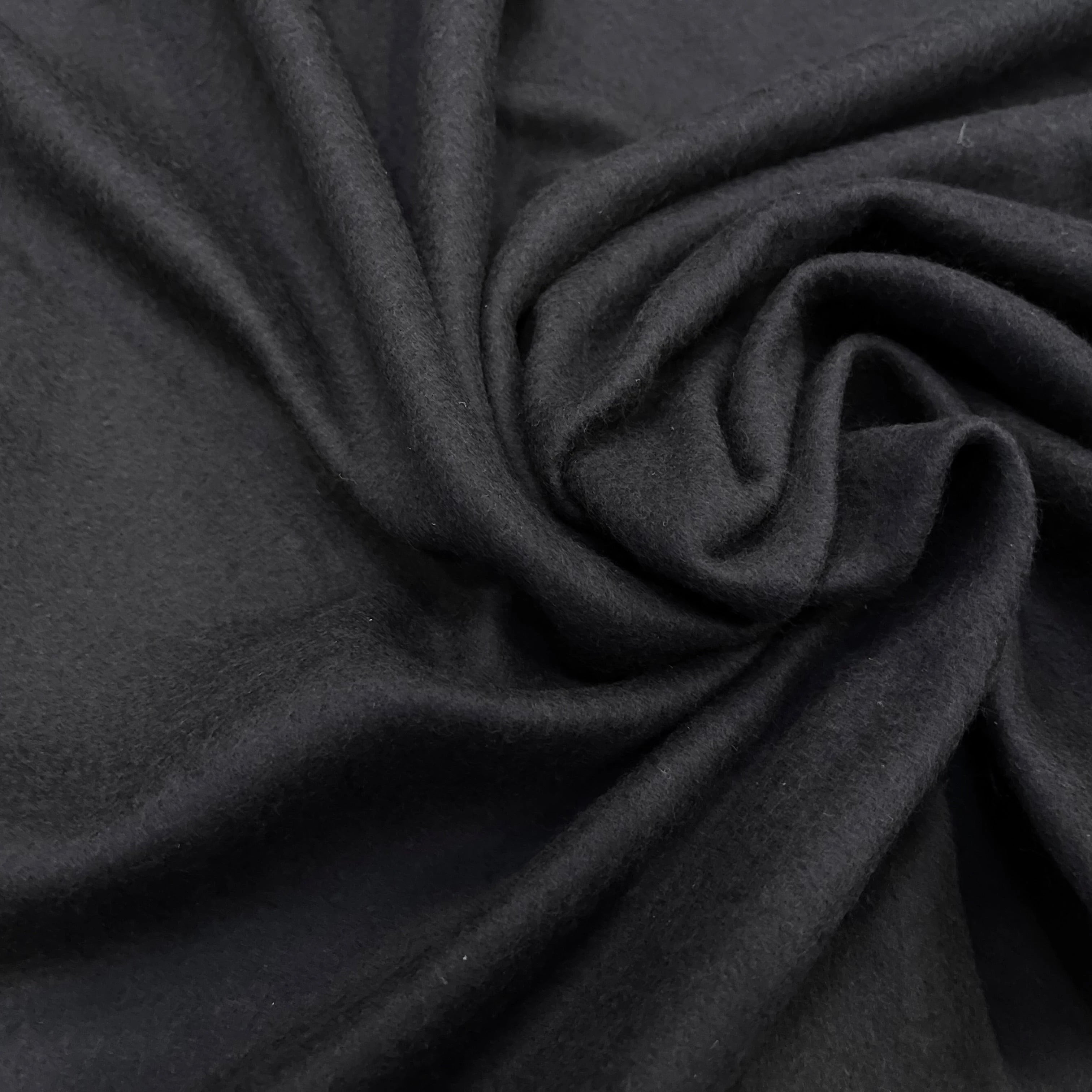 (Chute) MOLLETON LÉGER ULTRA DOUX NOIR (ULTRA PREMIUM) - My Little Coupon