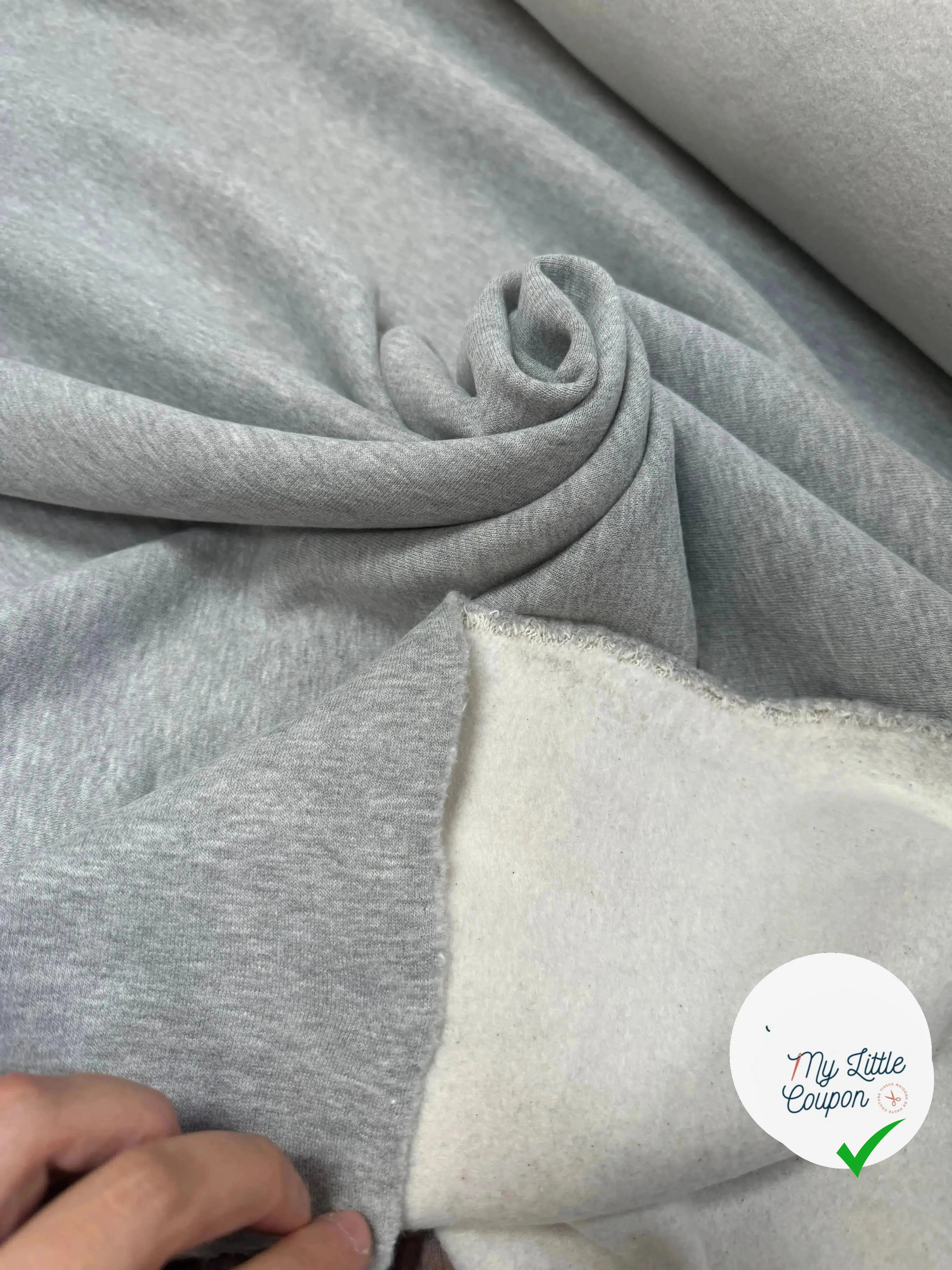 MOLLETON SWEAT GRIS CHINE - My Little Coupon