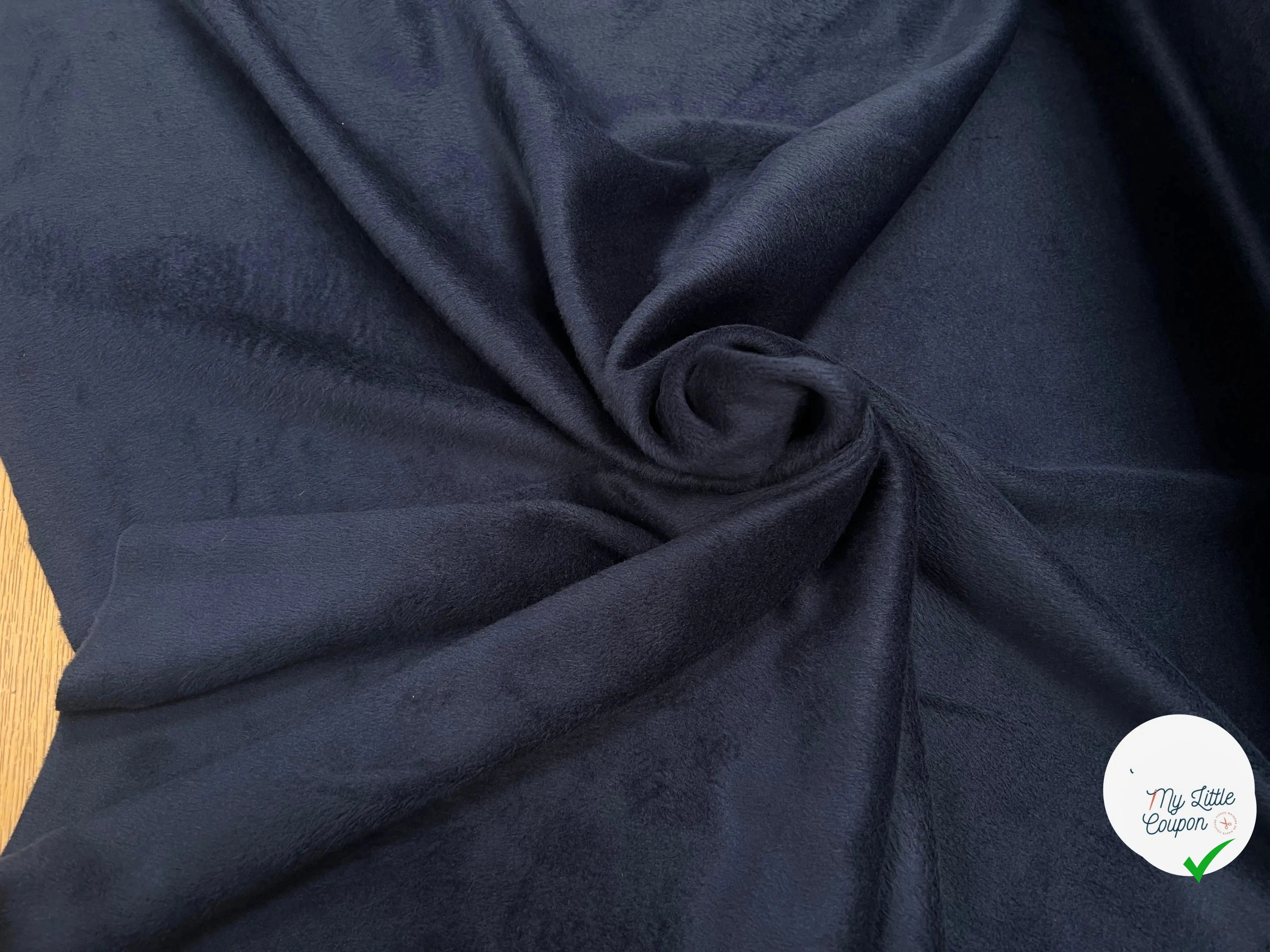 MOLLETON TOUT DOUX ENVERS GRATTÉ MADE IN FRANCE 280 GREY/NAVY - My Little Coupon