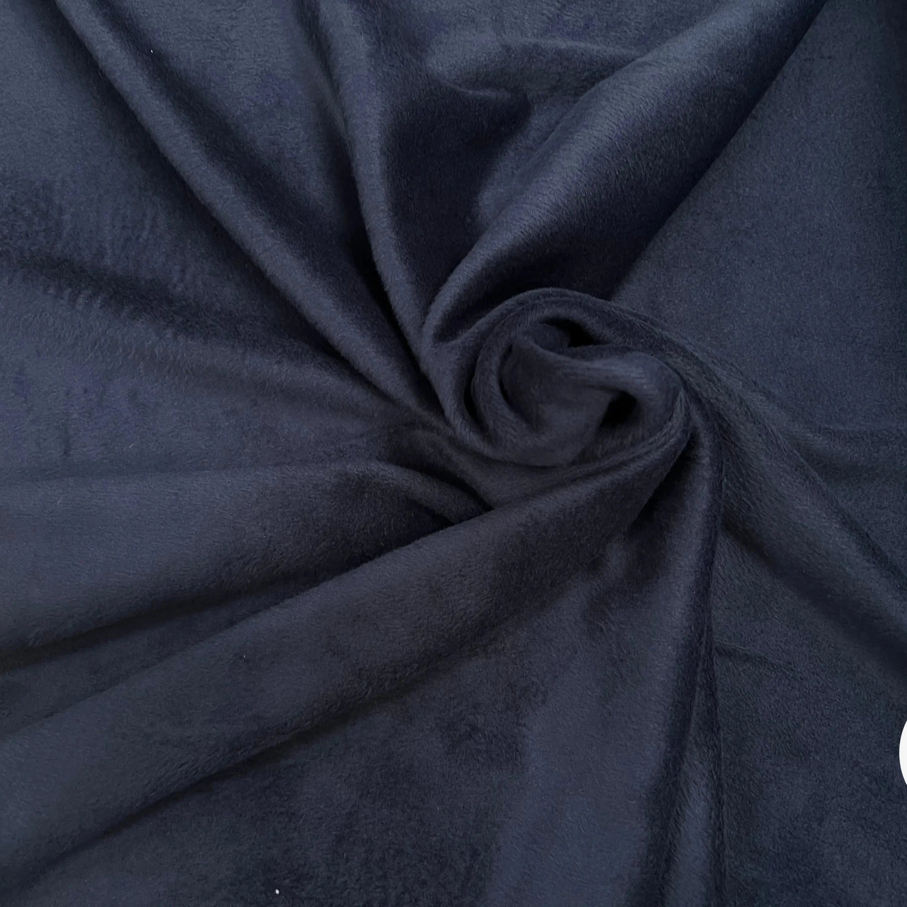 MOLLETON TOUT DOUX ENVERS GRATTÉ MADE IN FRANCE 280 GREY/NAVY - My Little Coupon