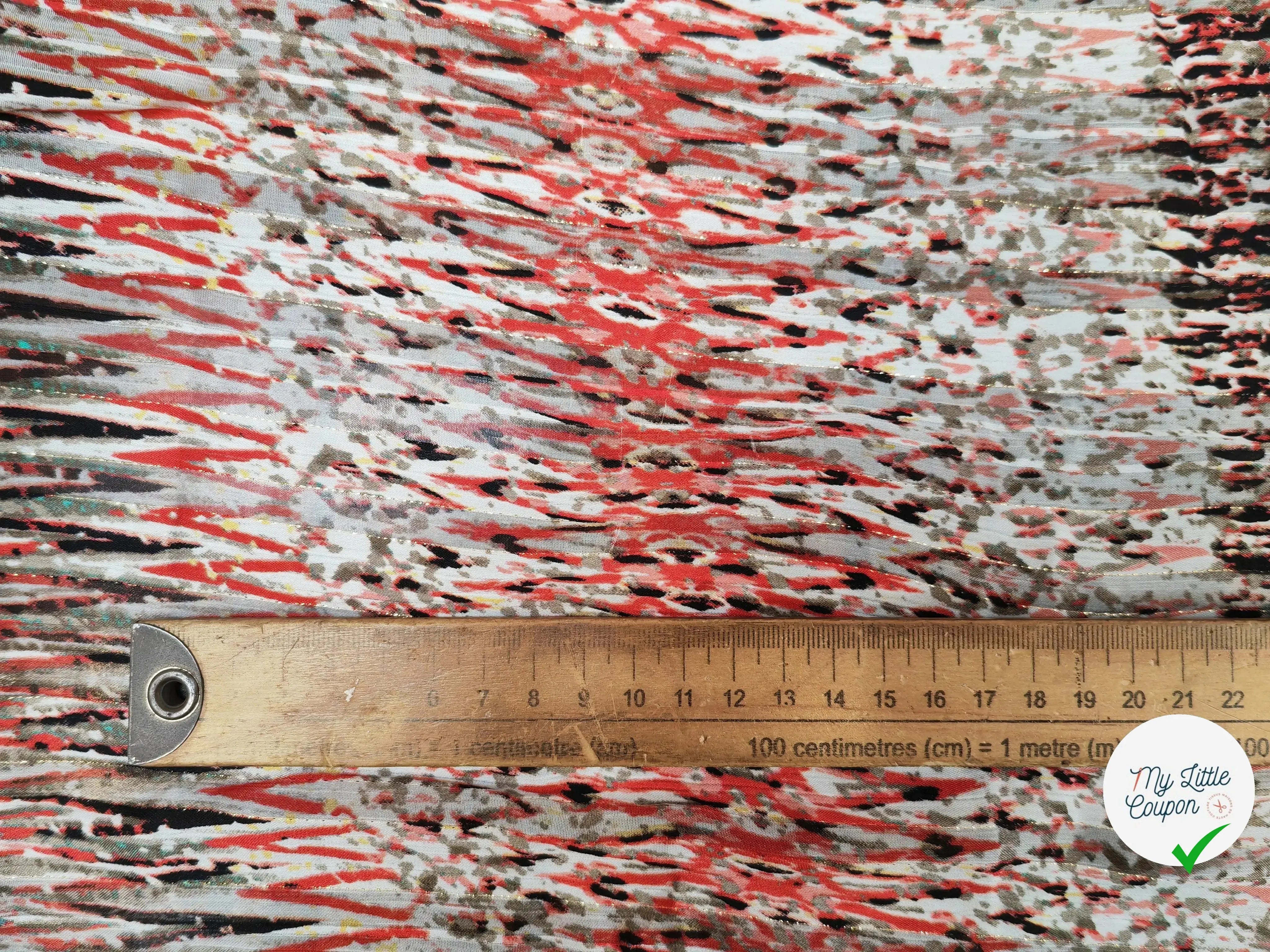 MOUSSELINE ESPRIT SAVANA ROUGE - My Little Coupon