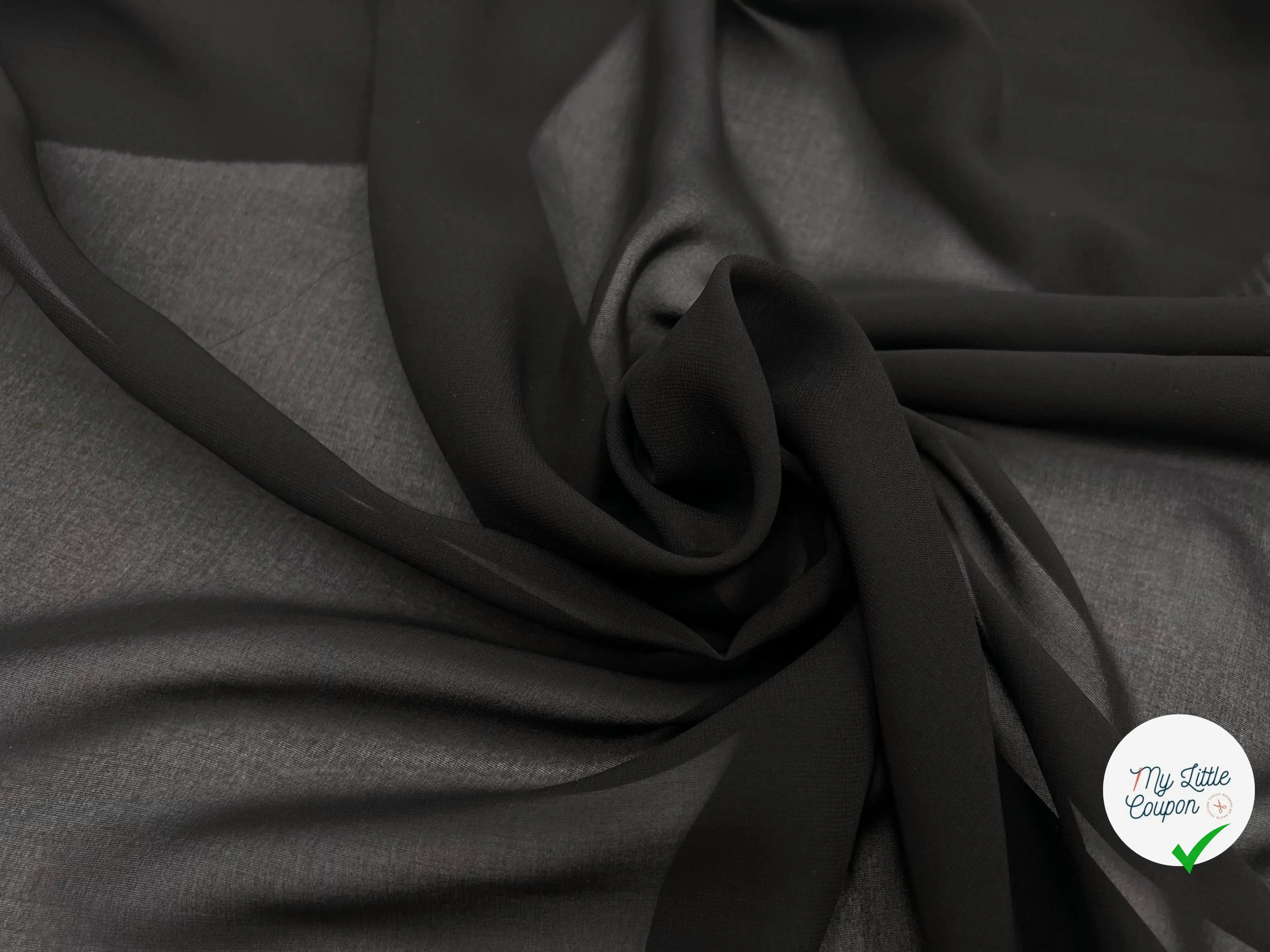 MOUSSELINE NOIRE - My Little Coupon - tissu - coudre