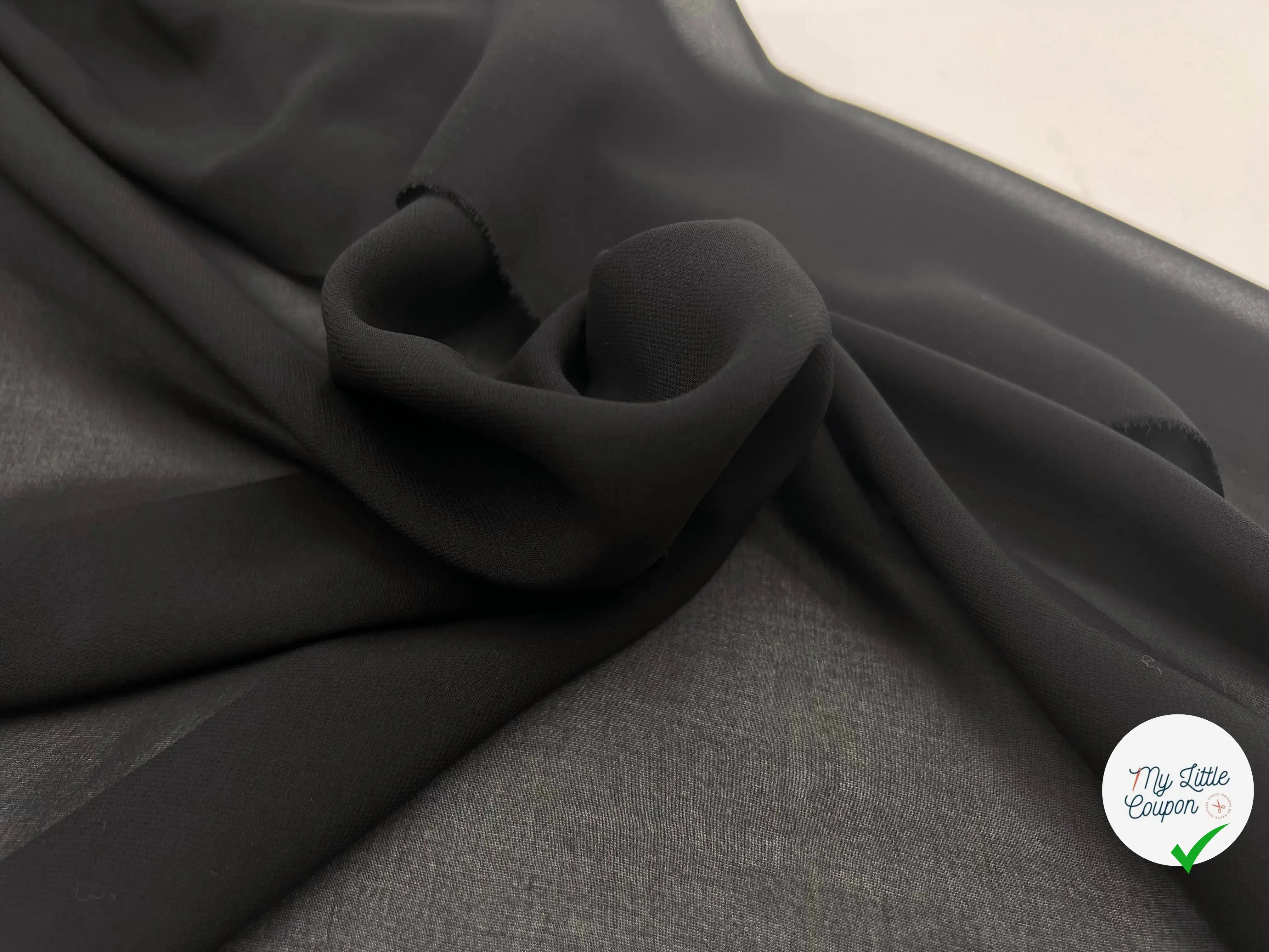 MOUSSELINE NOIRE - My Little Coupon - tissu - coudre