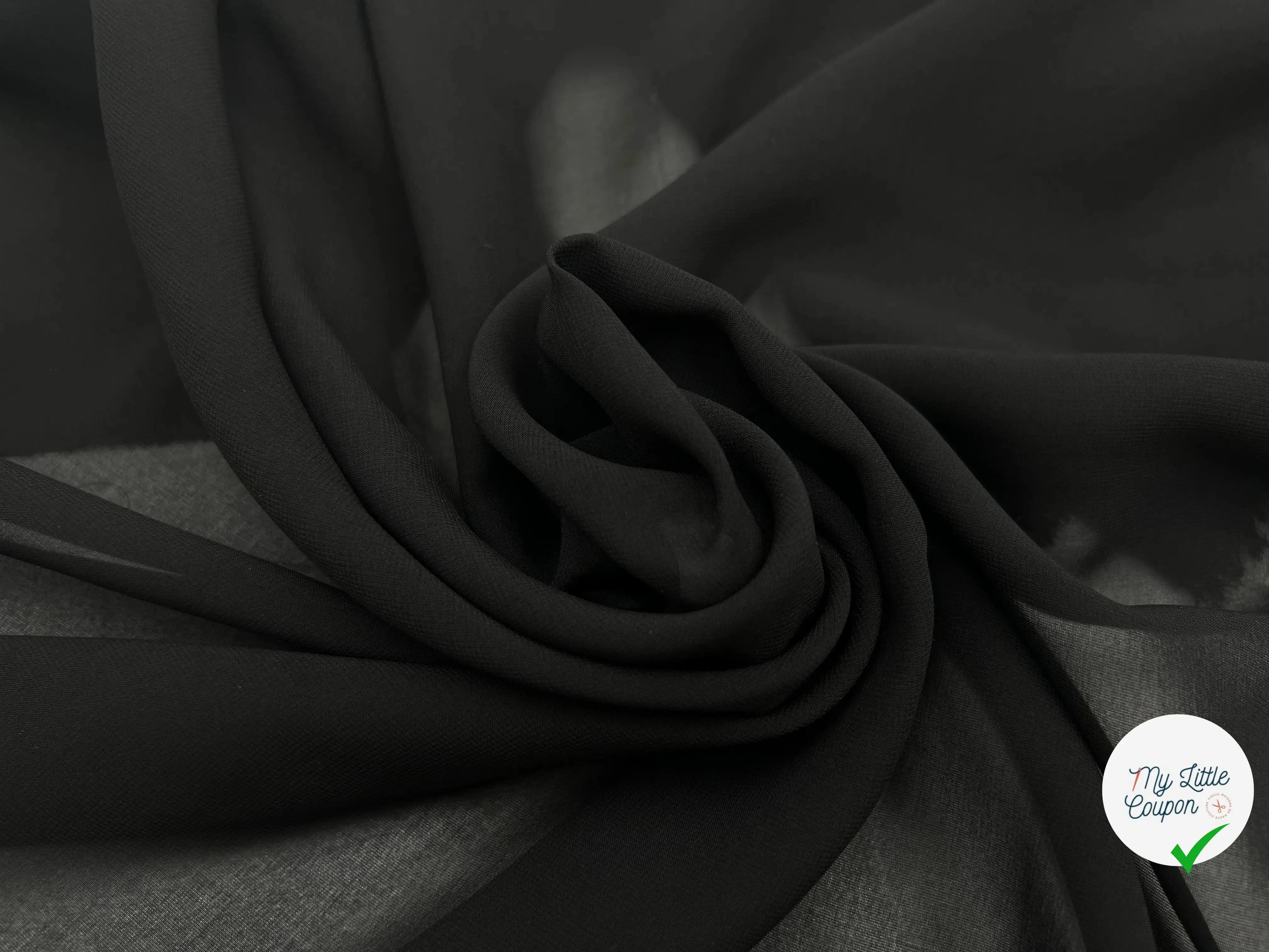 MOUSSELINE NOIRE - My Little Coupon - tissu - coudre