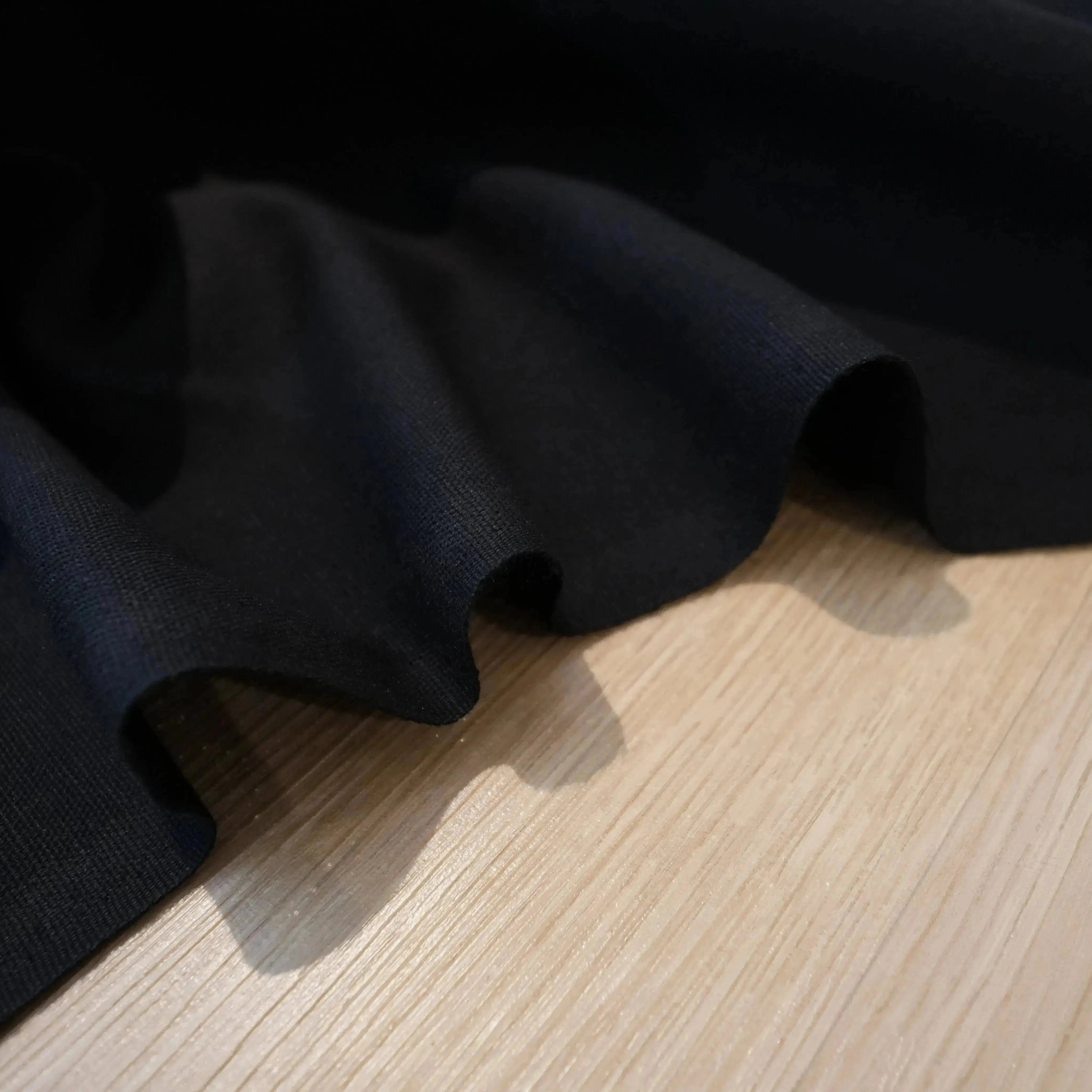 NATTÉ COTON LIN NOIR LAIZE 2M80 - My Little Coupon