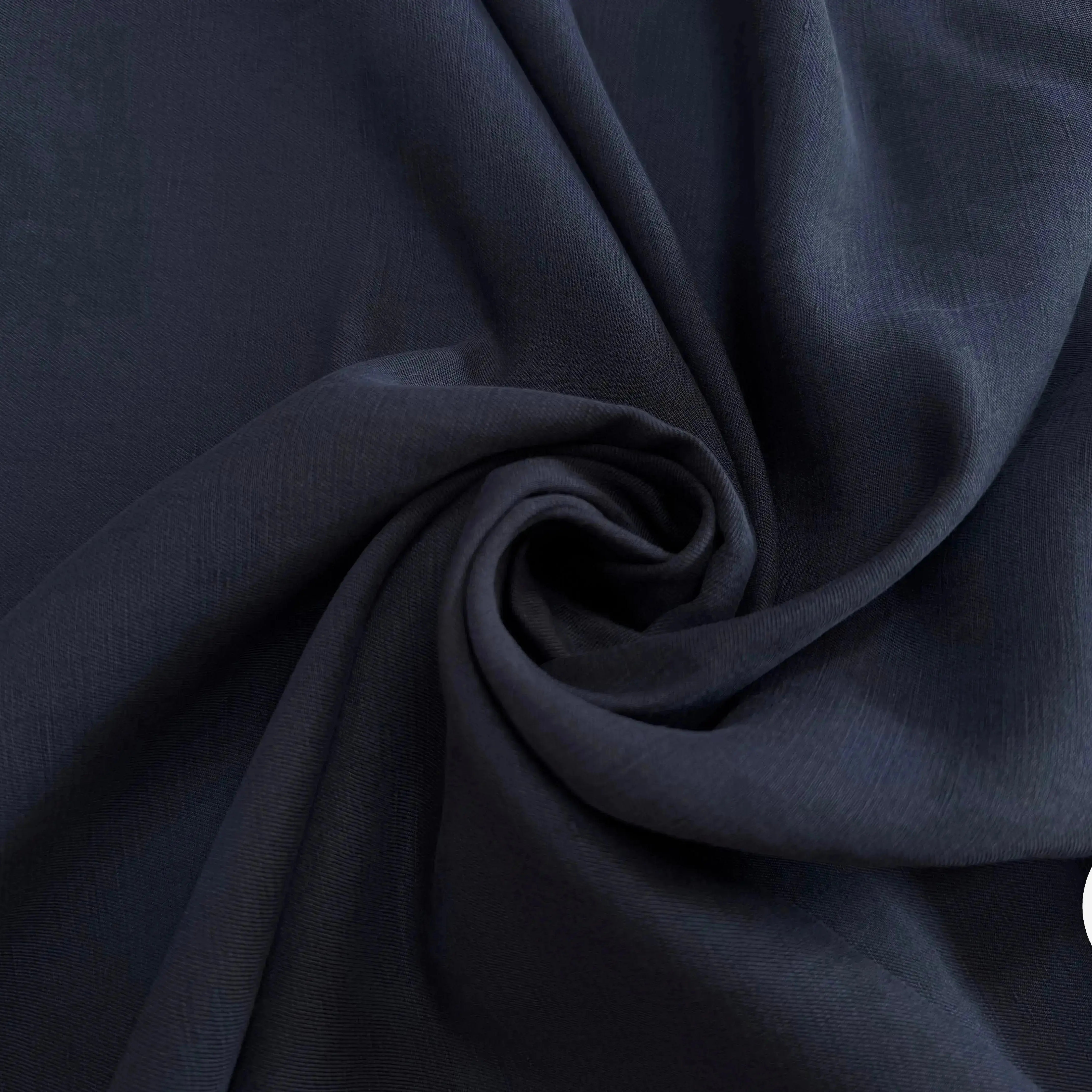 ORGANIC LINEN SILK TWILL, Ink Navy - My Little Coupon