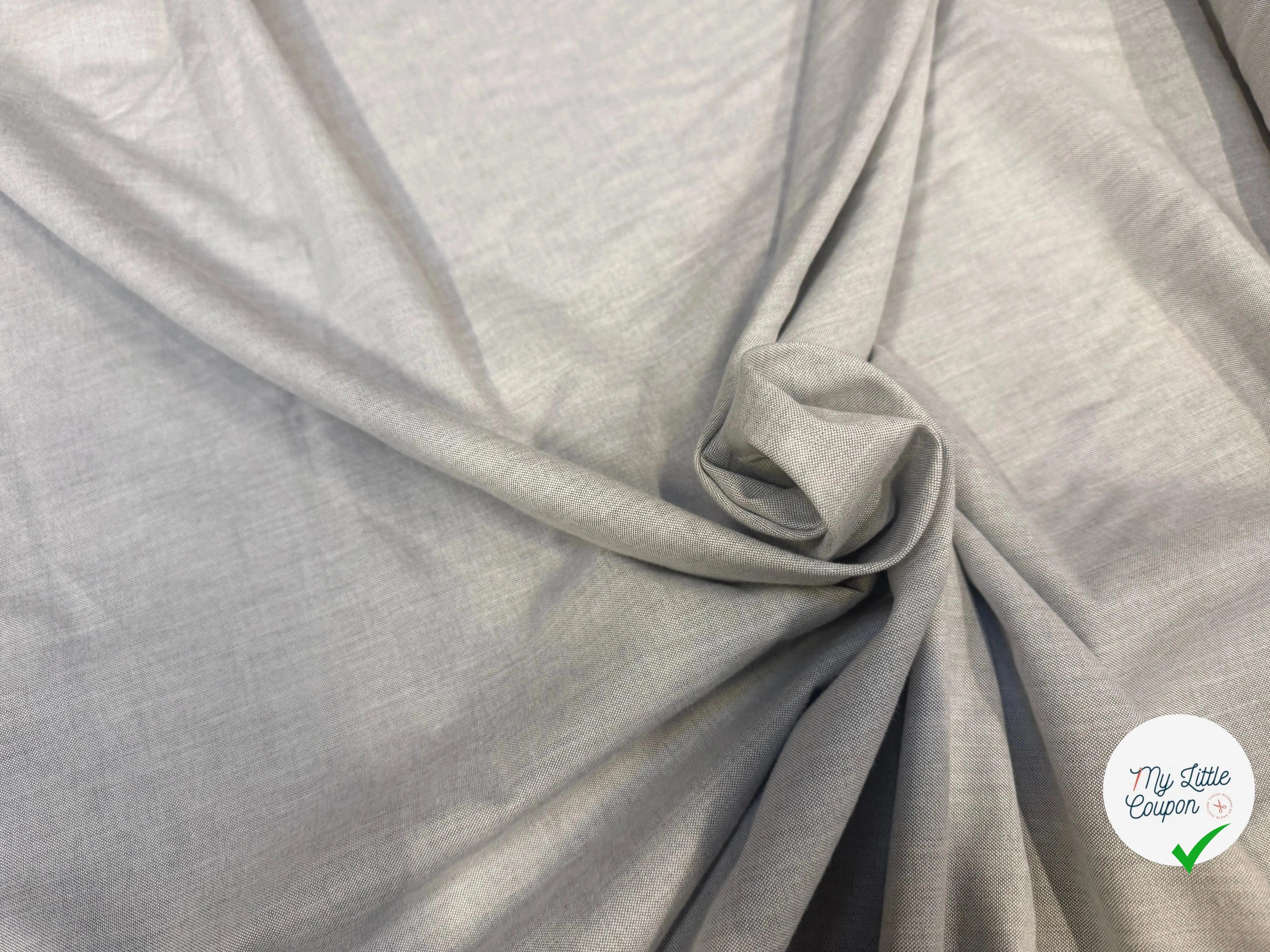 OXFORD DE COTON GRIS - My Little Coupon