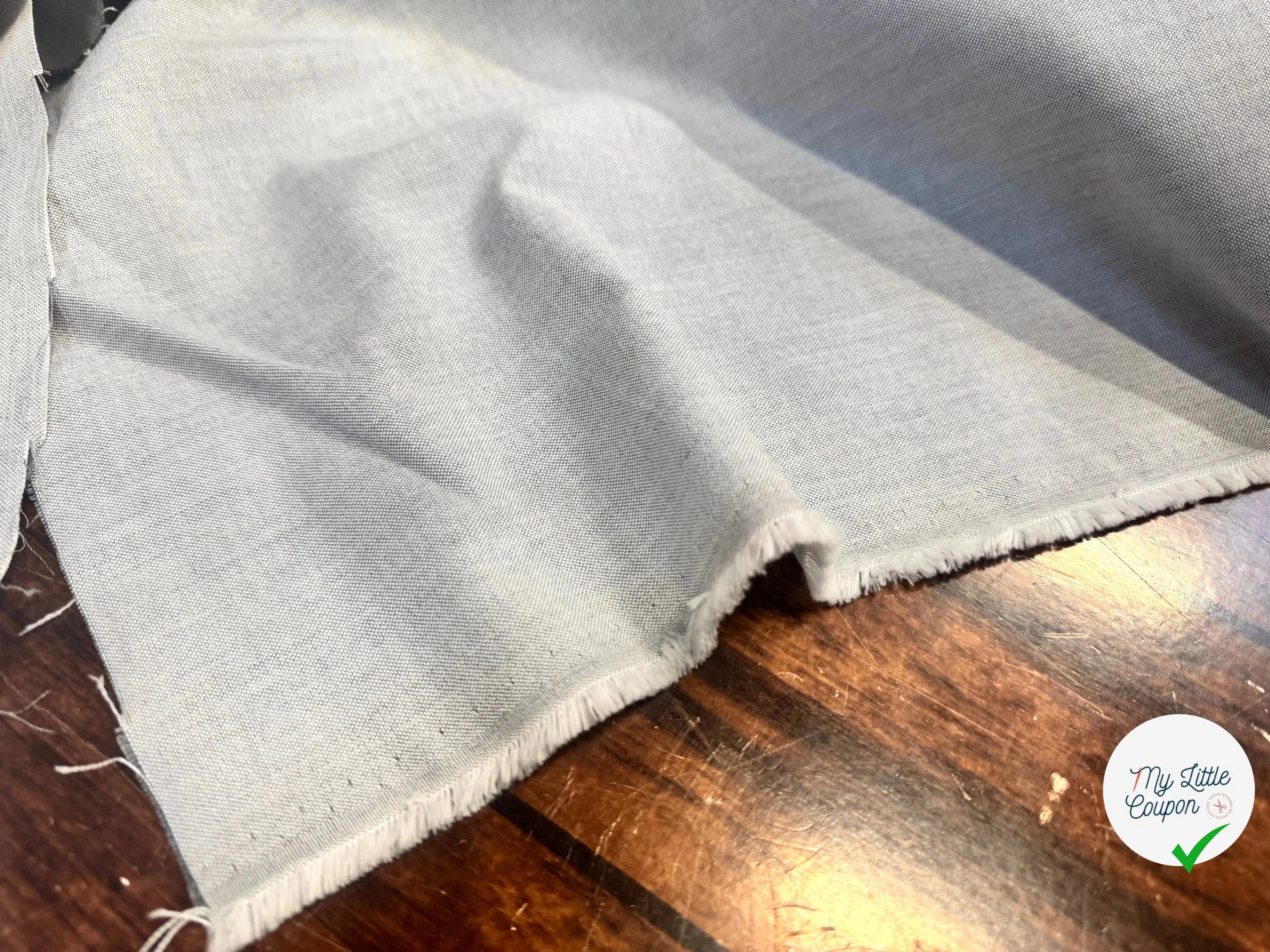 OXFORD DE COTON GRIS - My Little Coupon