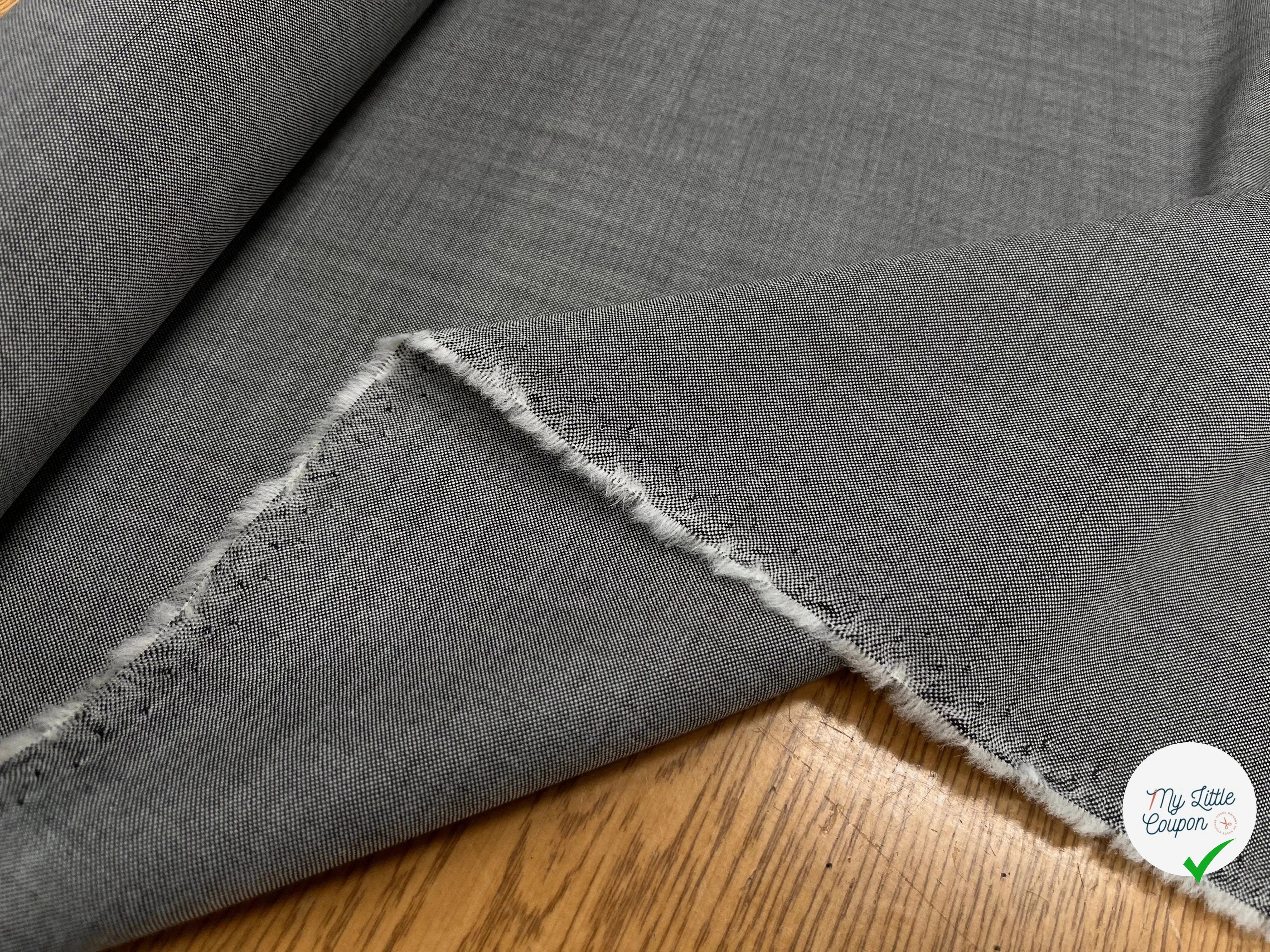 OXFORD DE LAINE GRIS CLAIR DEPERLANTE - My Little Coupon