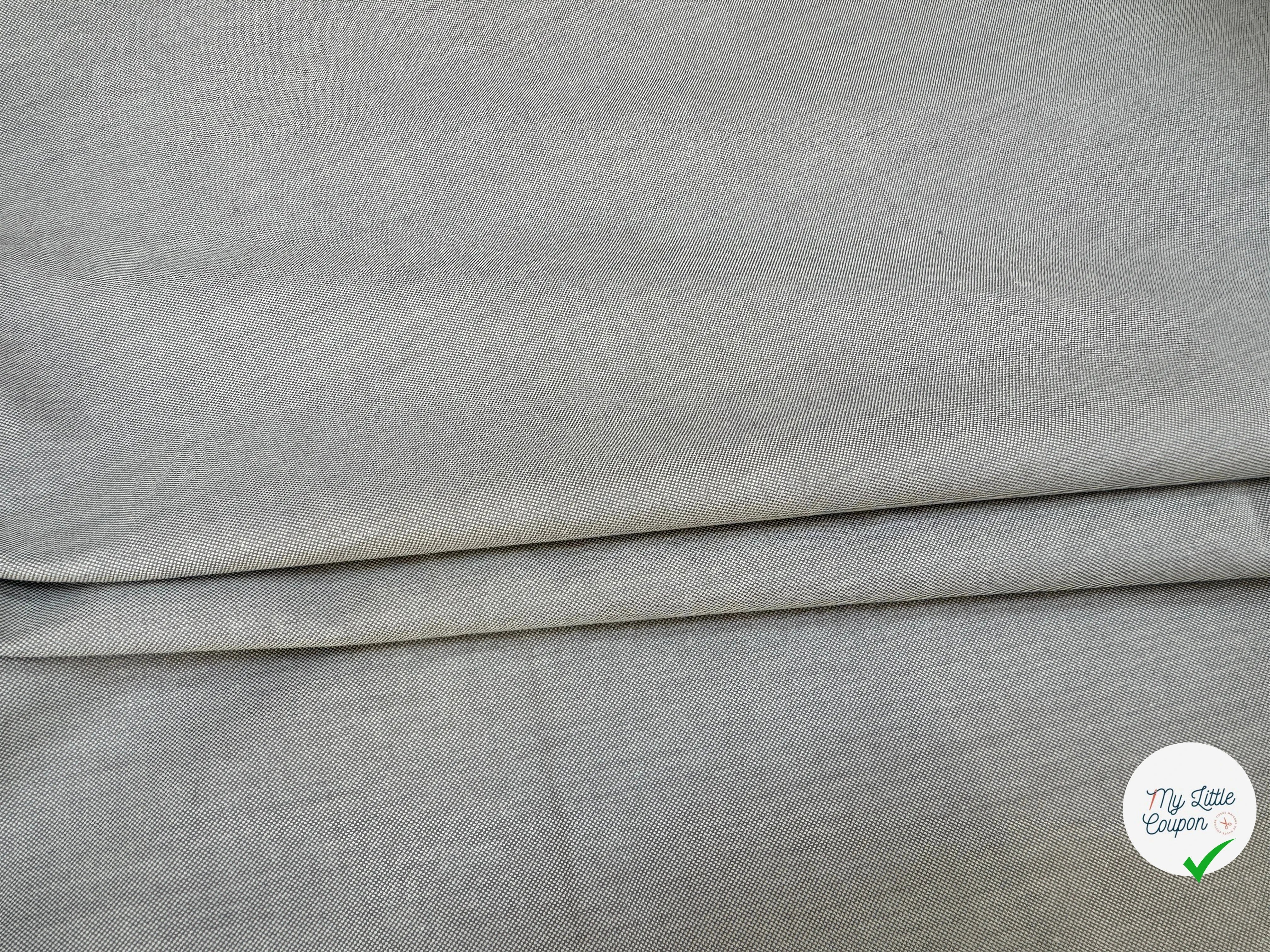 OXFORD GRIS CHIC 100% COTON - My Little Coupon
