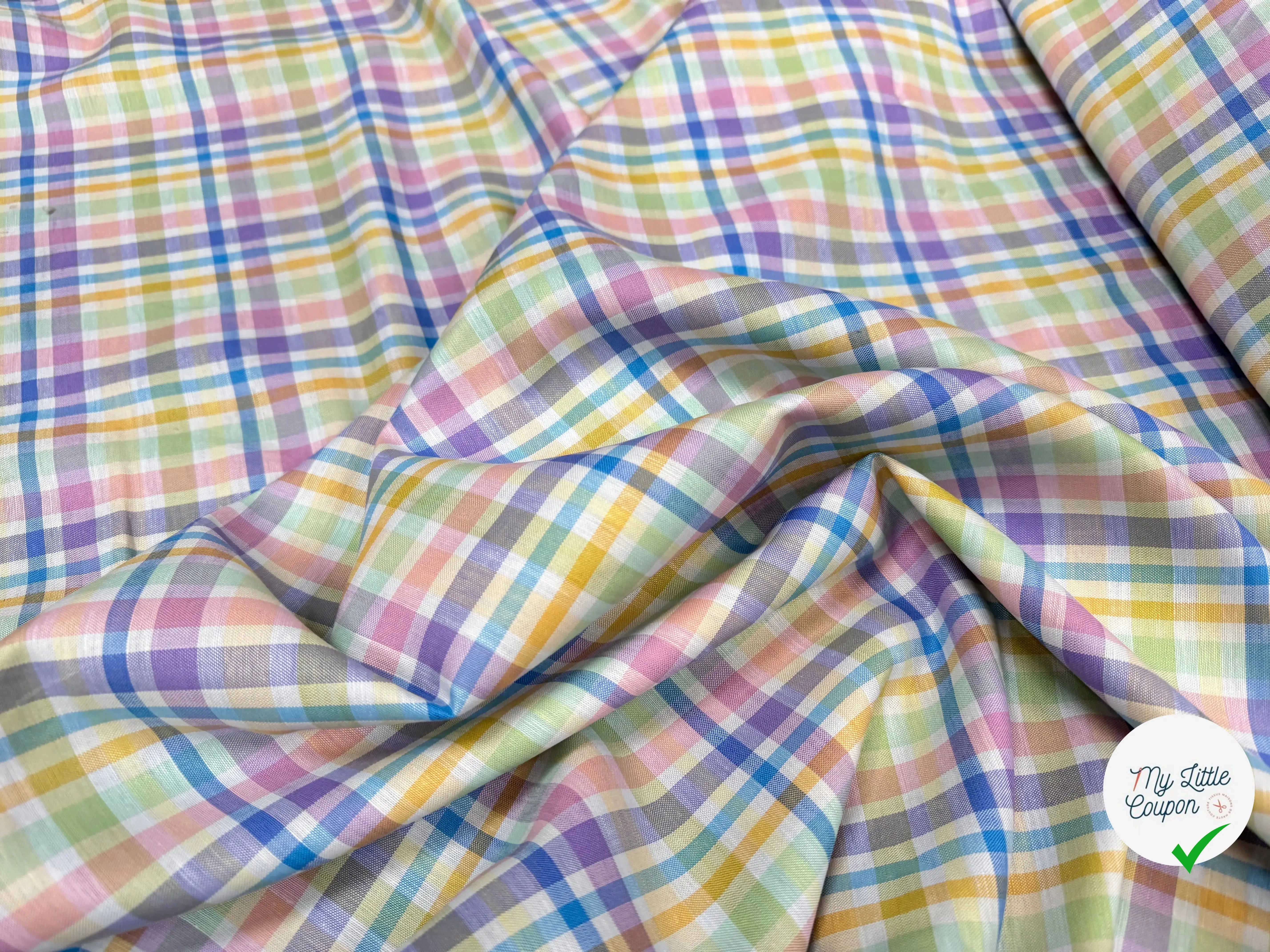 OXORD COTON (BELLE TENUE) TARTAN TROPEA FRESKA - My Little Coupon