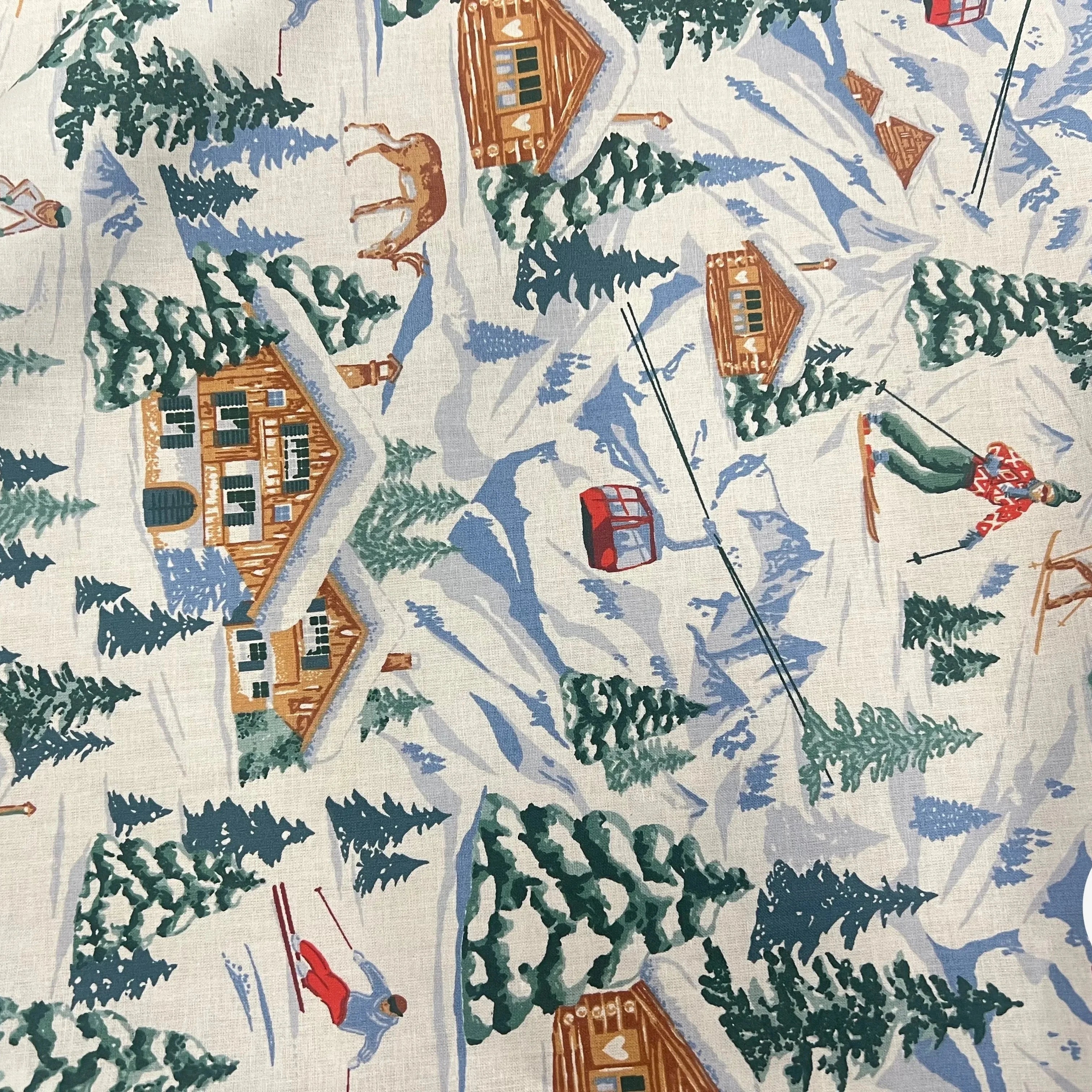 PERCALE COTON MERIBEL BLANC PRINT - My Little Coupon