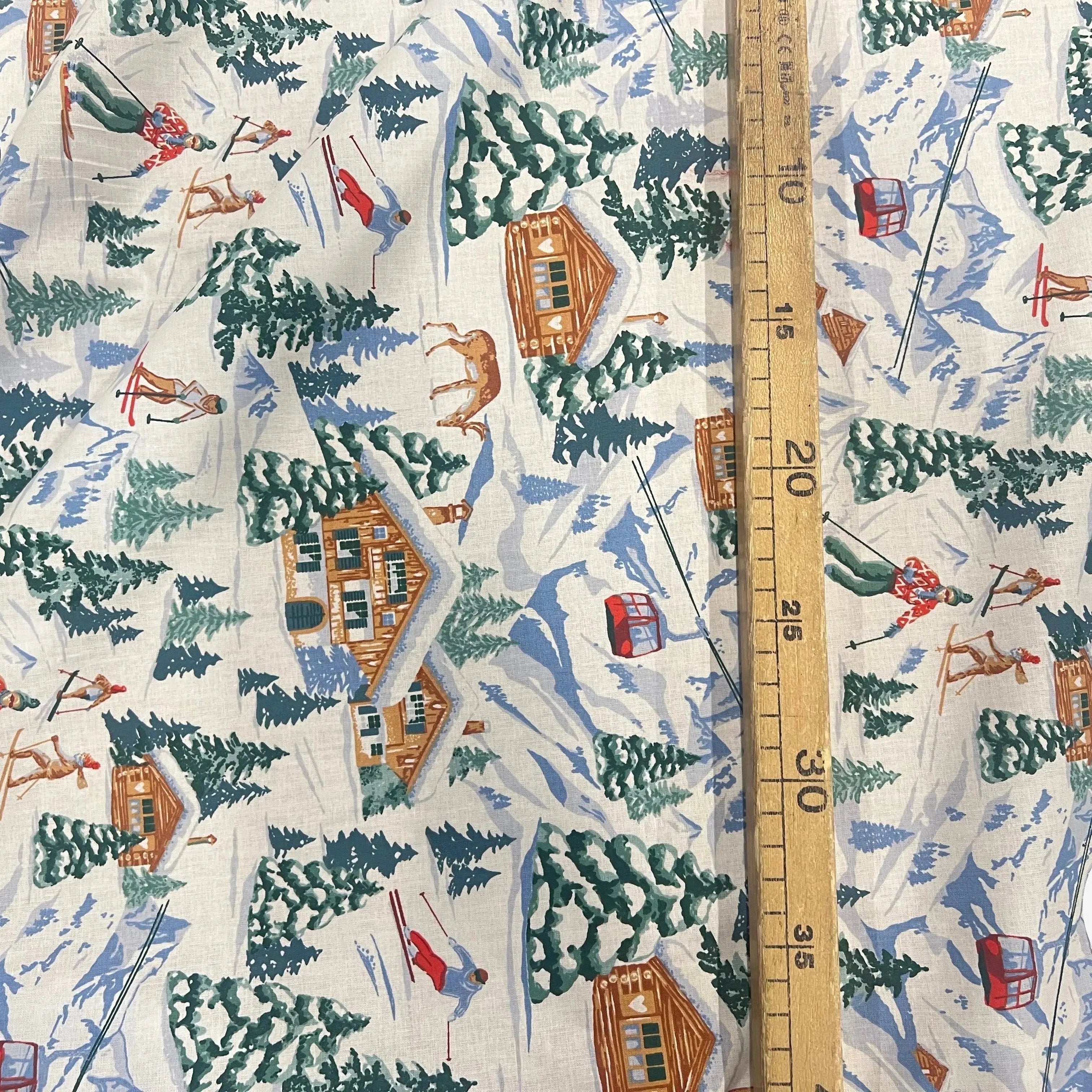 PERCALE COTON MERIBEL BLANC PRINT - My Little Coupon