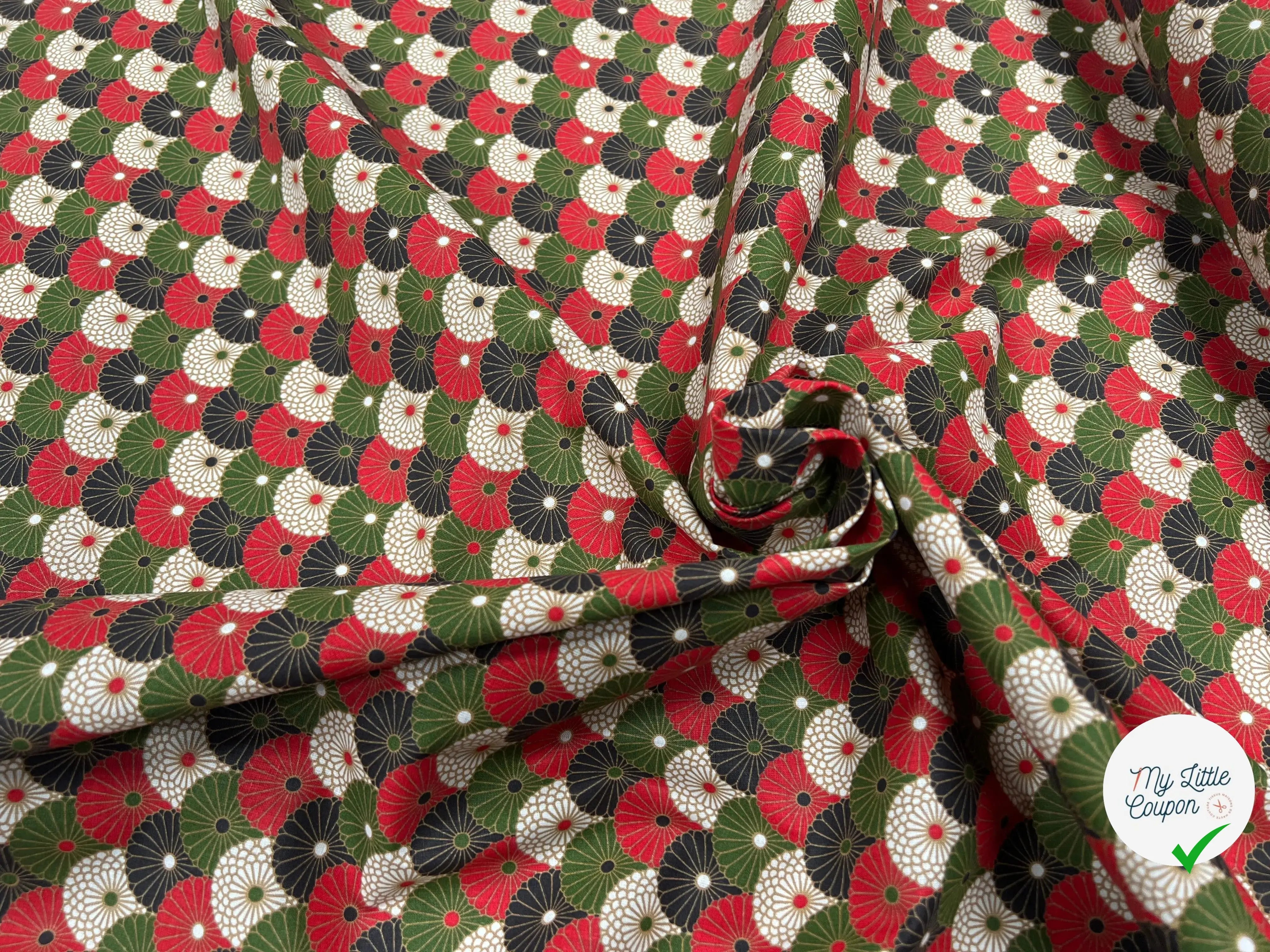 PERCALE DE COTON HIRO ROUGE - My Little Coupon