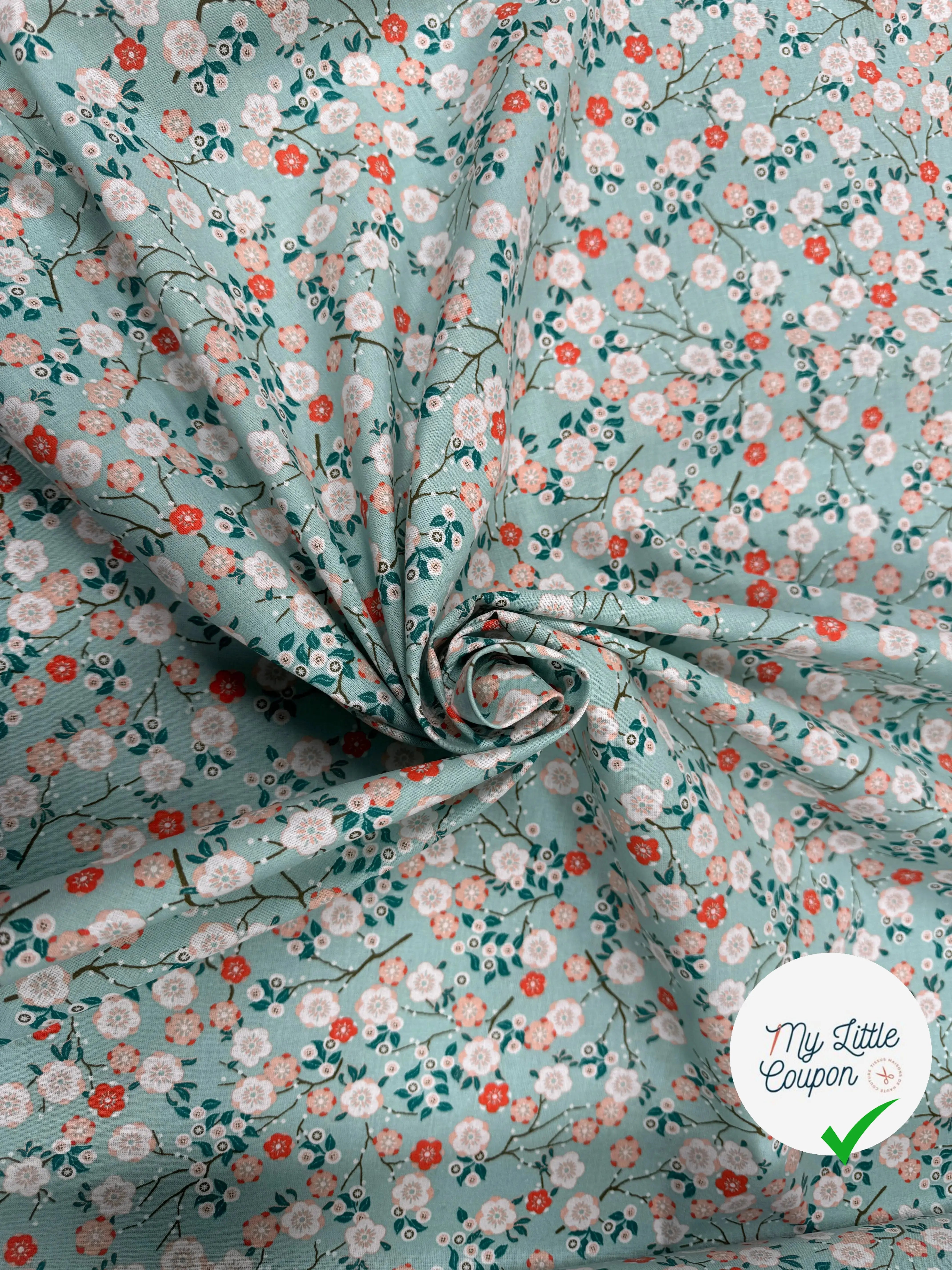 PERCALE DE COTON HOKKAIDO CIEL - My Little Coupon