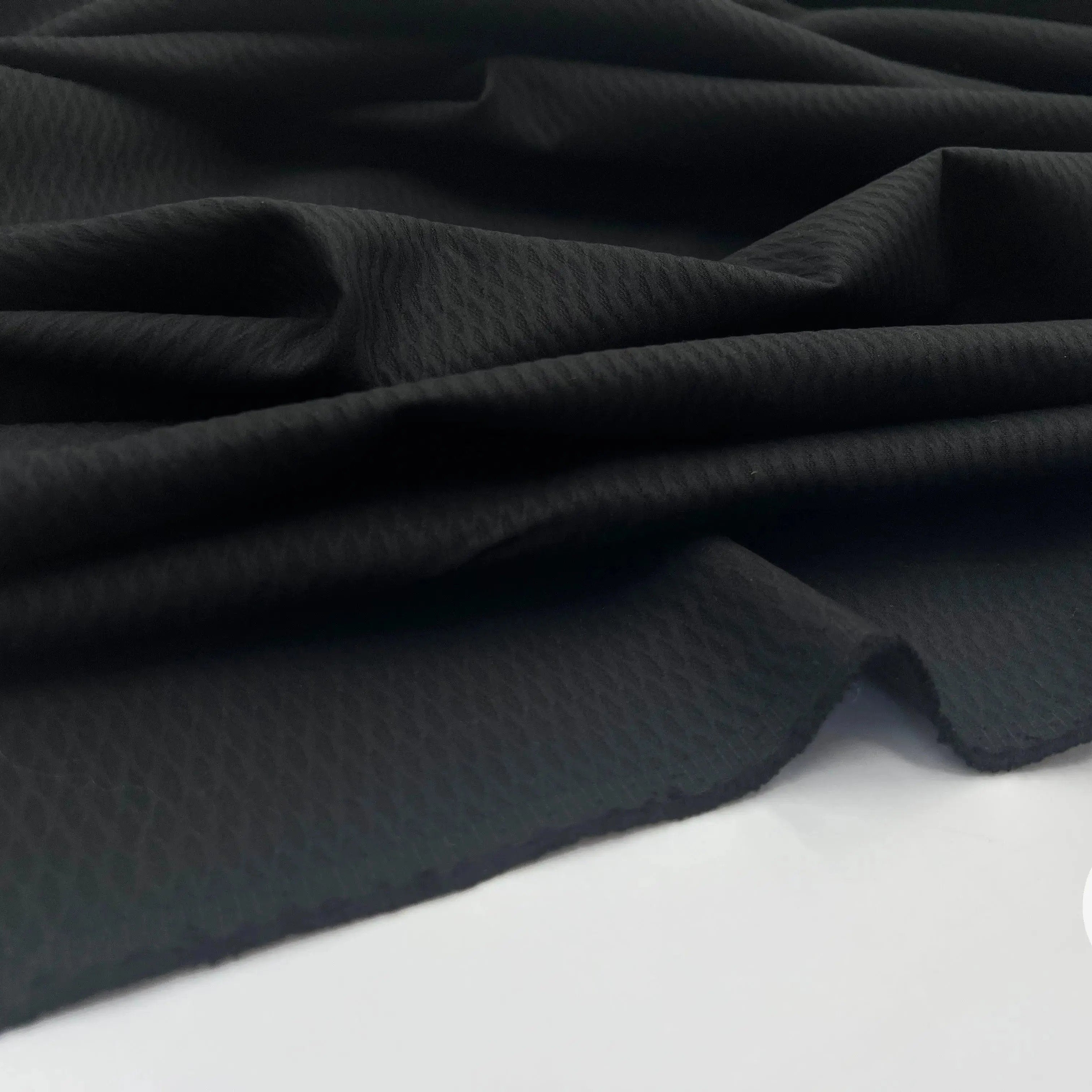 PIQUÉ DE COTON LOSANGES SUISSE NOIR ST GALLEN - My Little Coupon - tissu - coudre