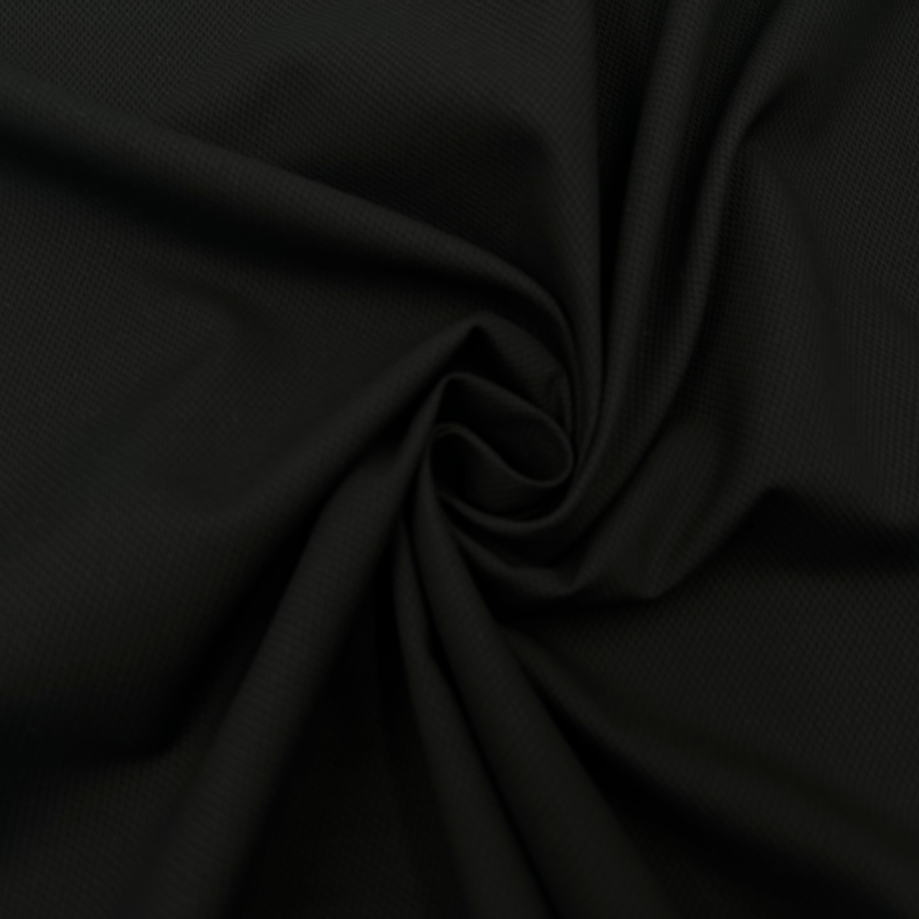 PIQUÉ MICRO LOSANGES NOIR MSO