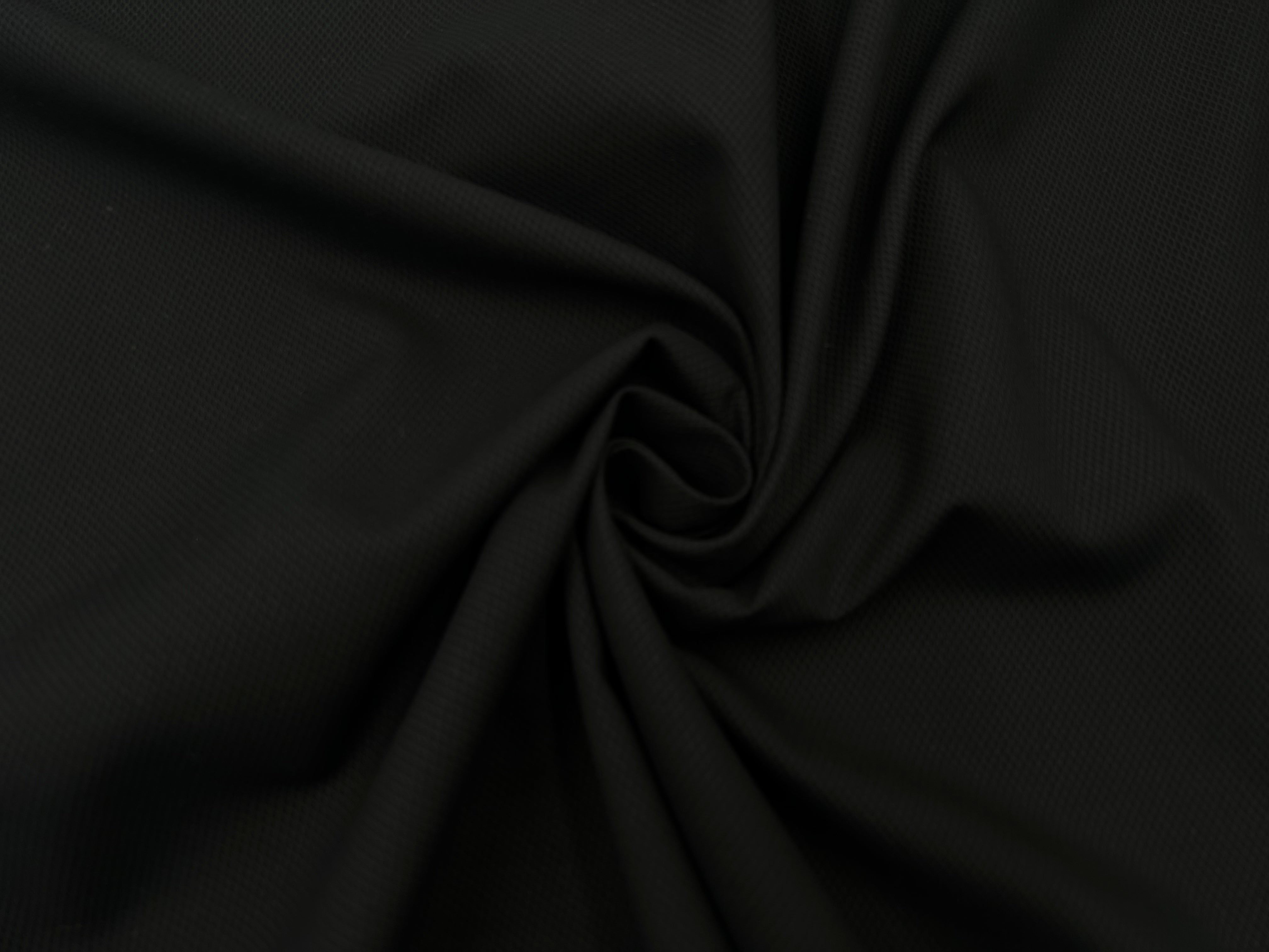 PIQUÉ MICRO LOSANGES NOIR MSO