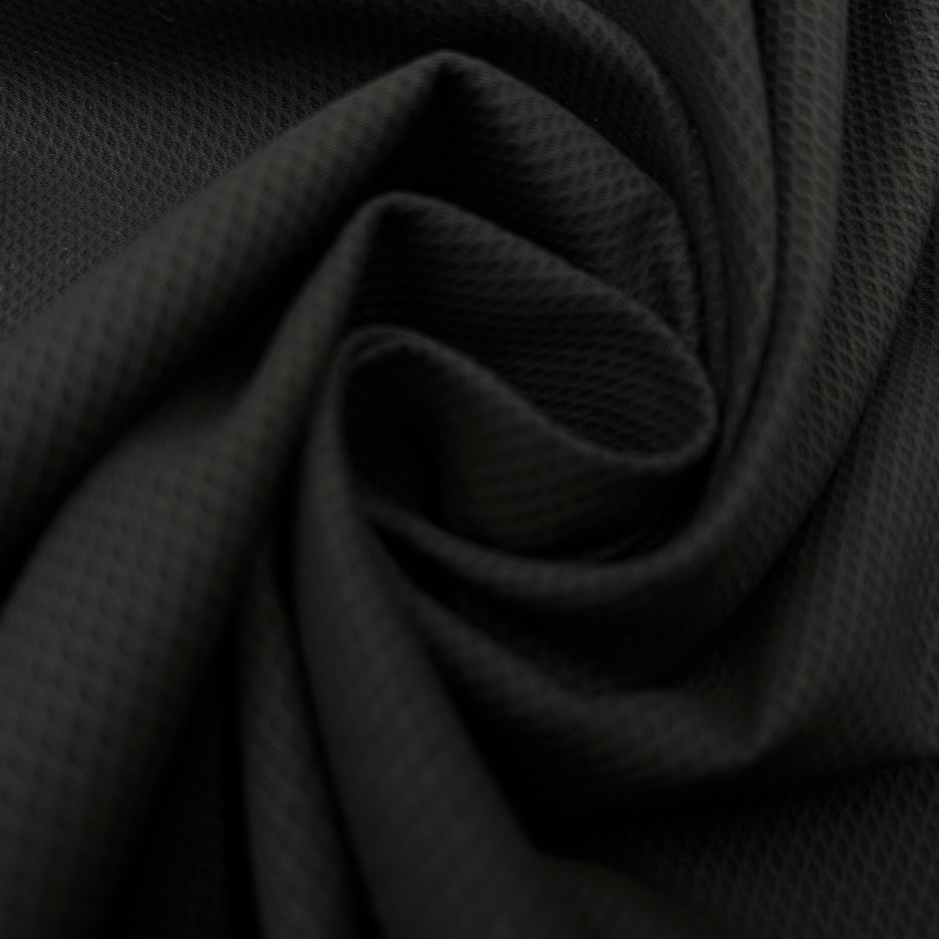 PIQUÉ MICRO LOSANGES NOIR MSO