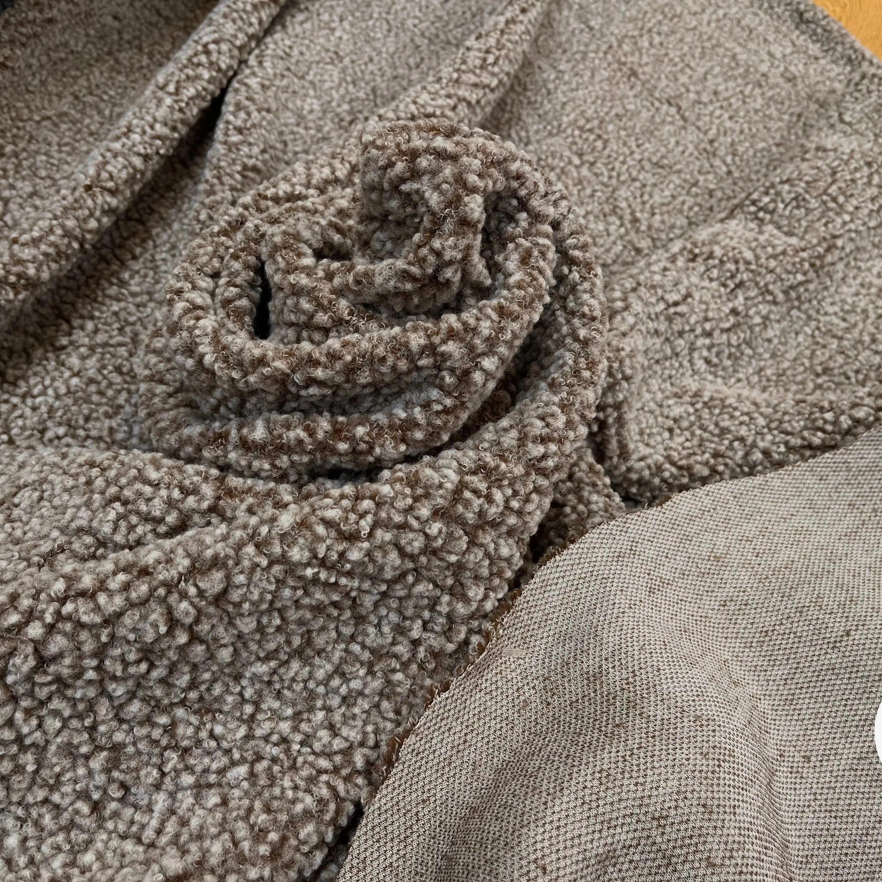 POLAIRE BOUCLETTE MARRON/ECRU - My Little Coupon