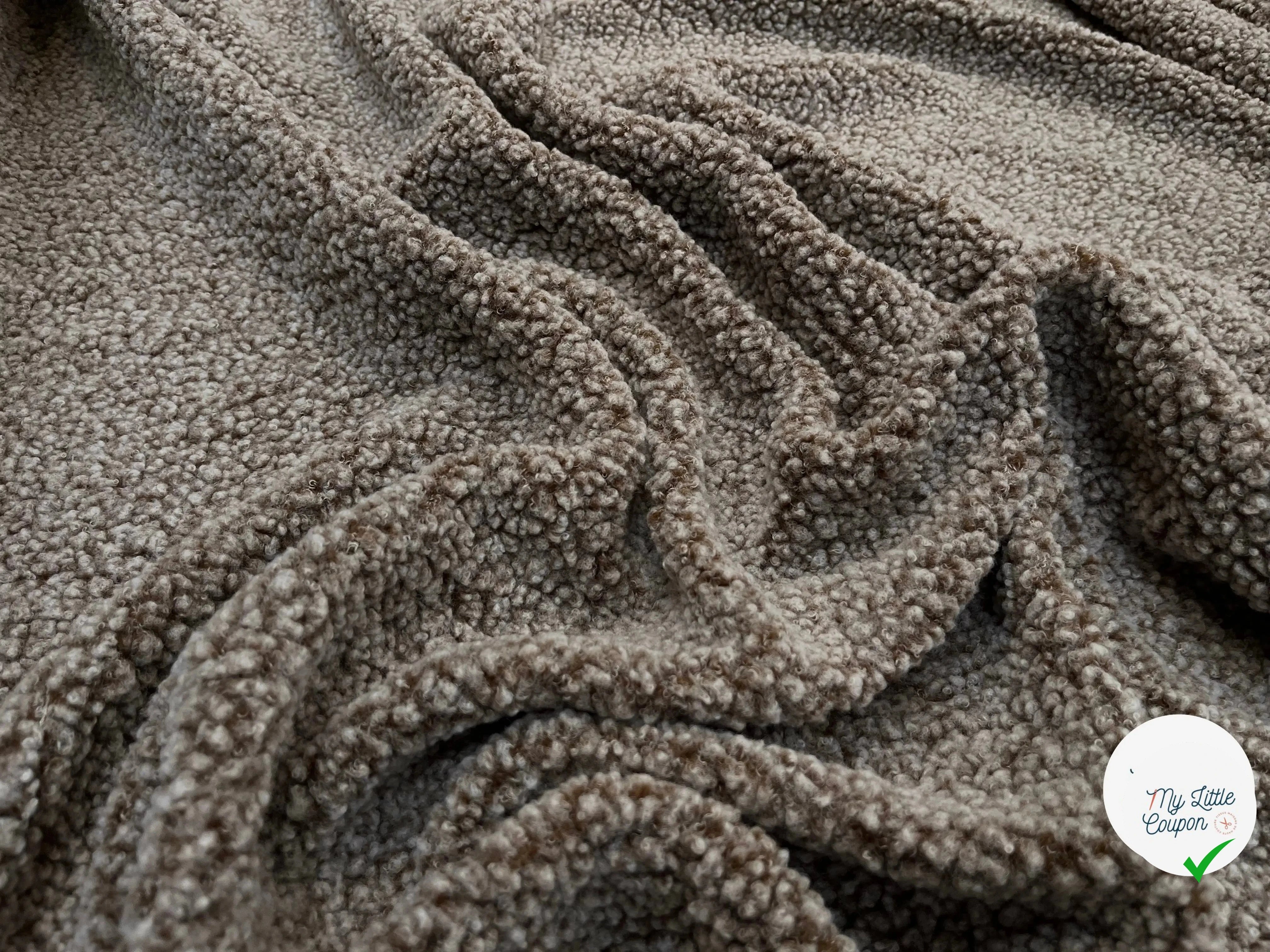 POLAIRE BOUCLETTE MARRON/ECRU - My Little Coupon