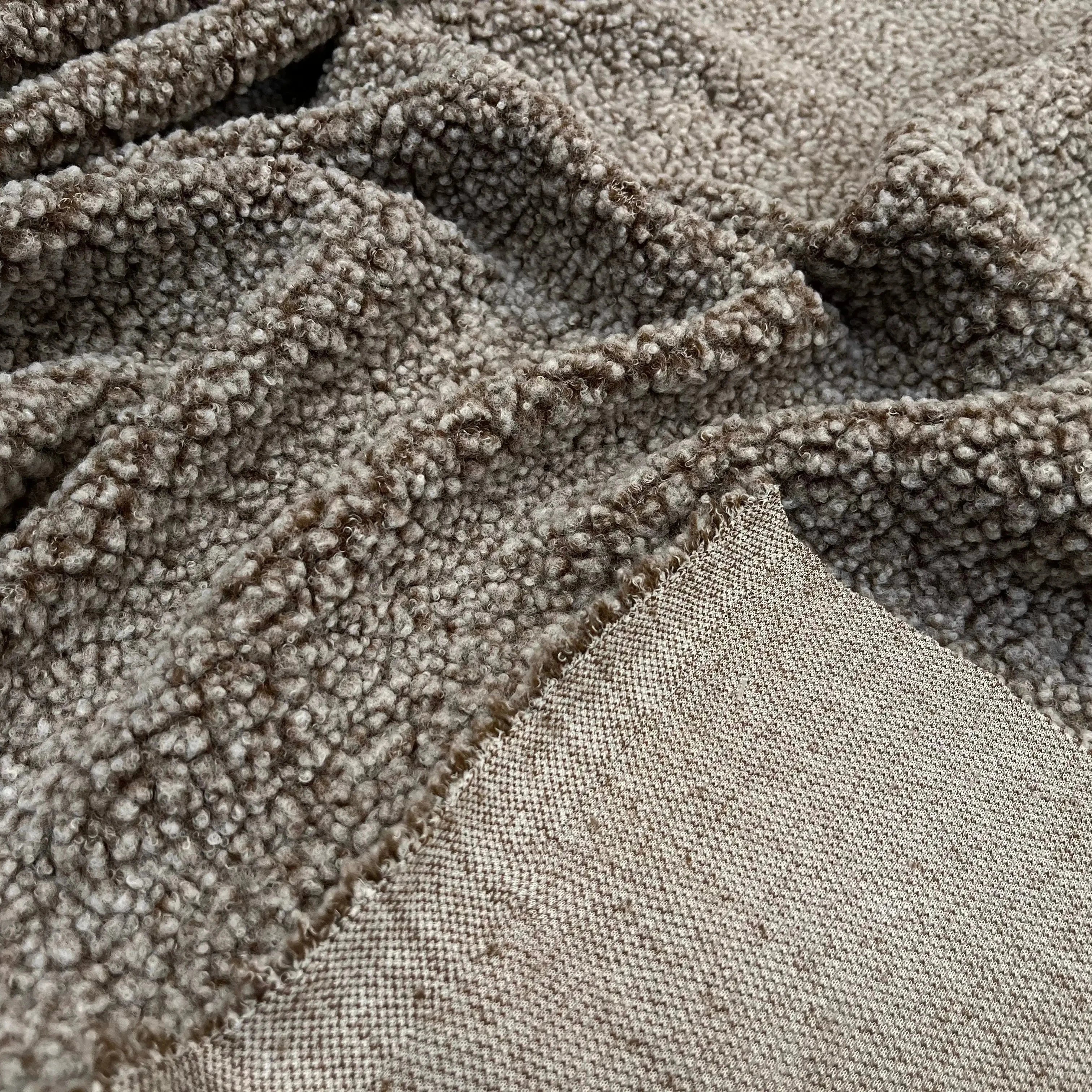 POLAIRE BOUCLETTE MARRON/ECRU - My Little Coupon