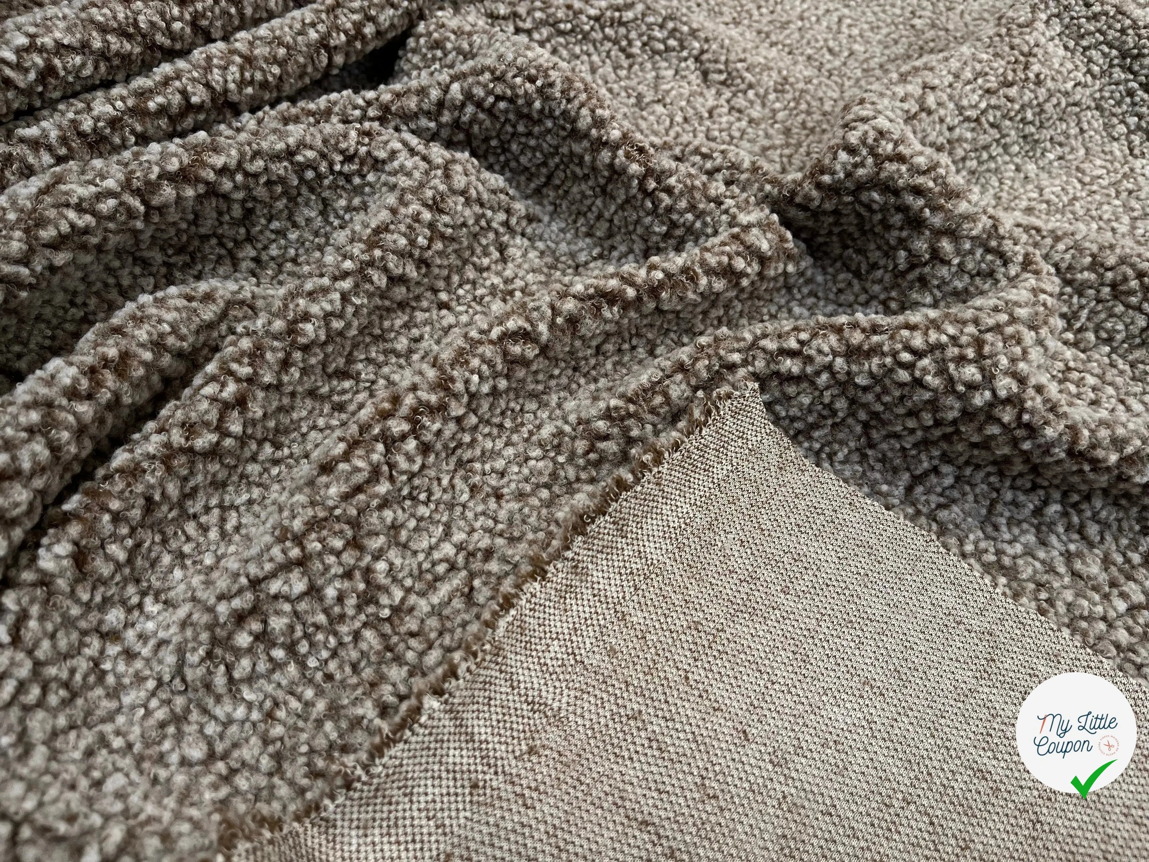 POLAIRE BOUCLETTE MARRON/ECRU - My Little Coupon