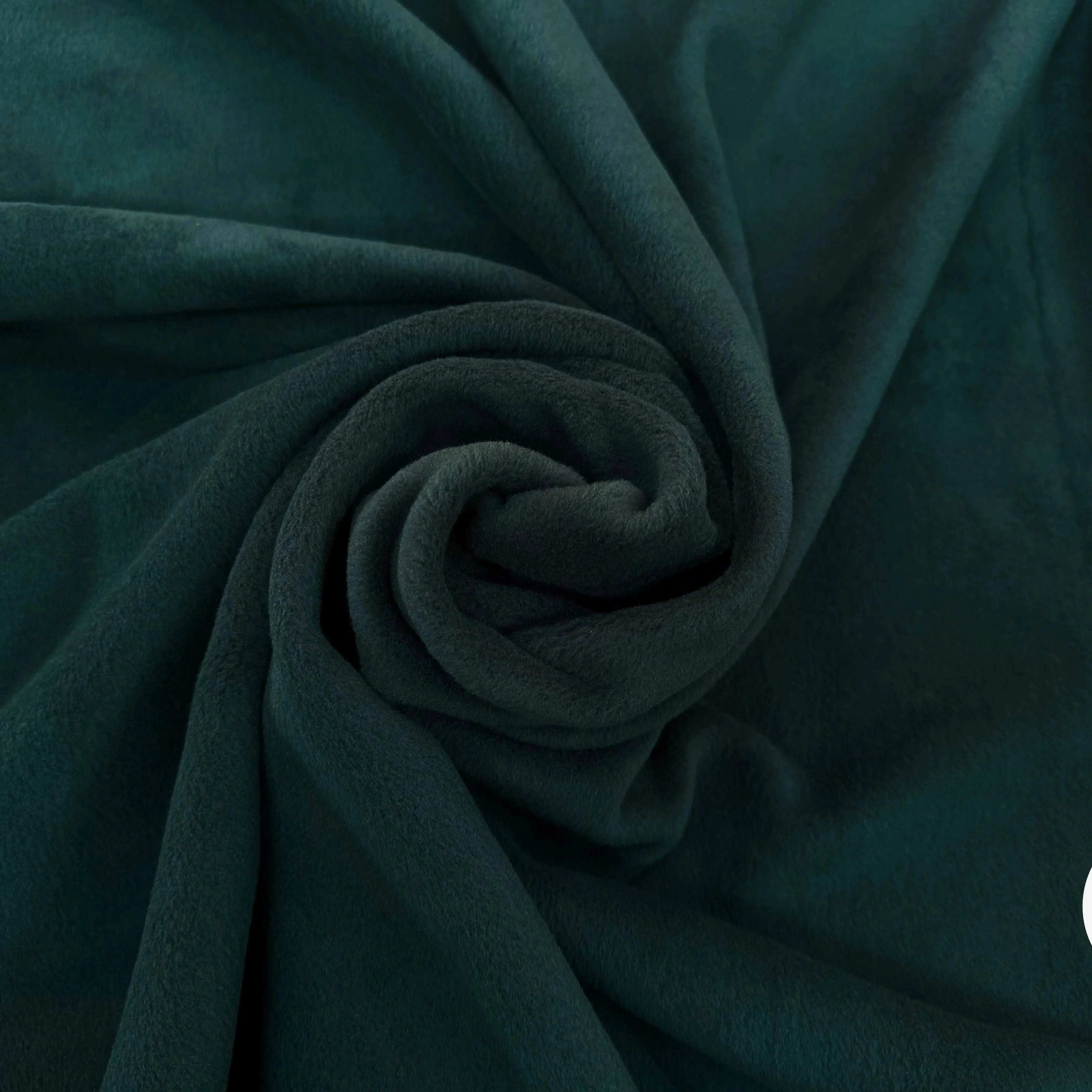 POLAIRE VERT SAPIN UNI ÉPAIS DOUBLE FACE - My Little Coupon