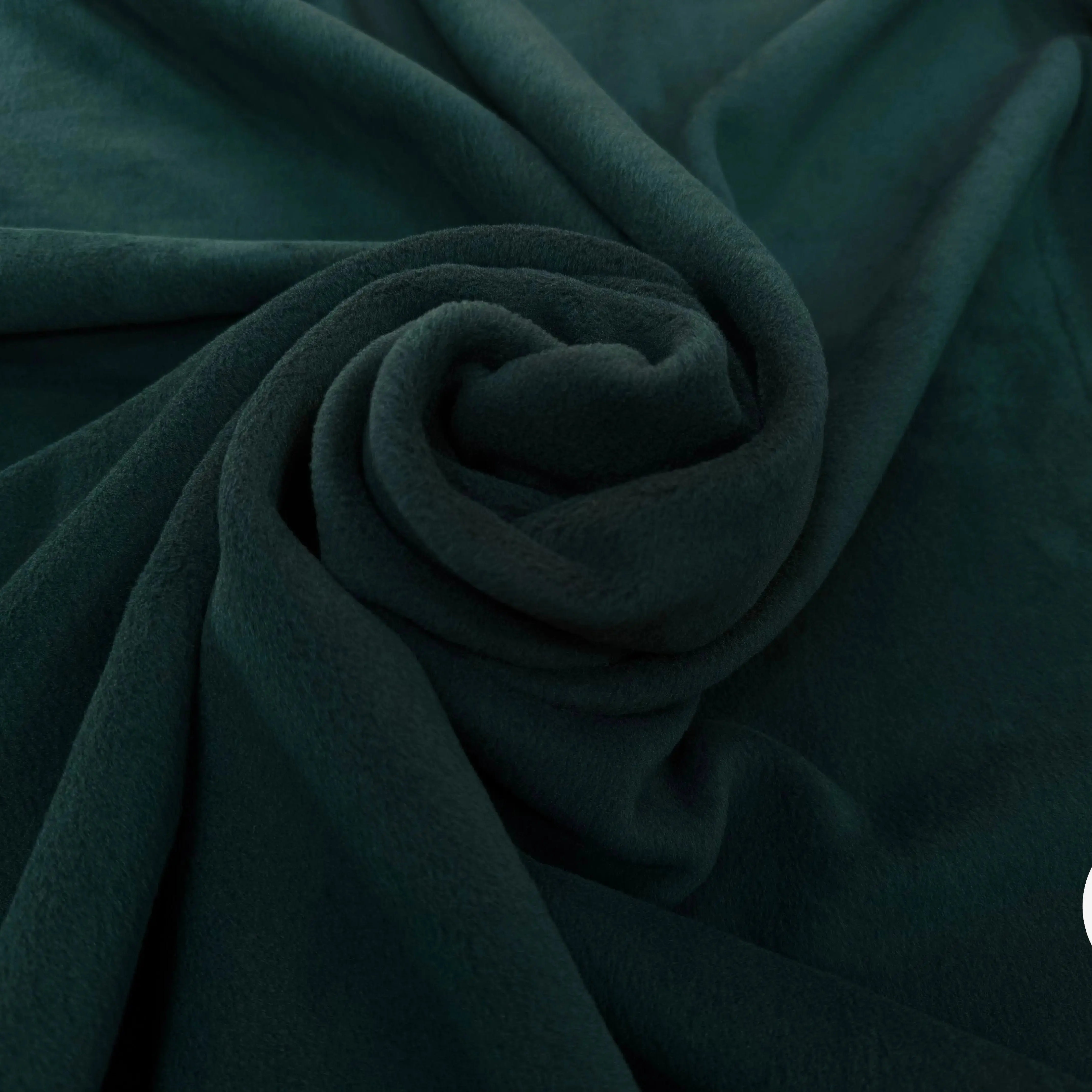 POLAIRE VERT SAPIN UNI ÉPAIS DOUBLE FACE - My Little Coupon