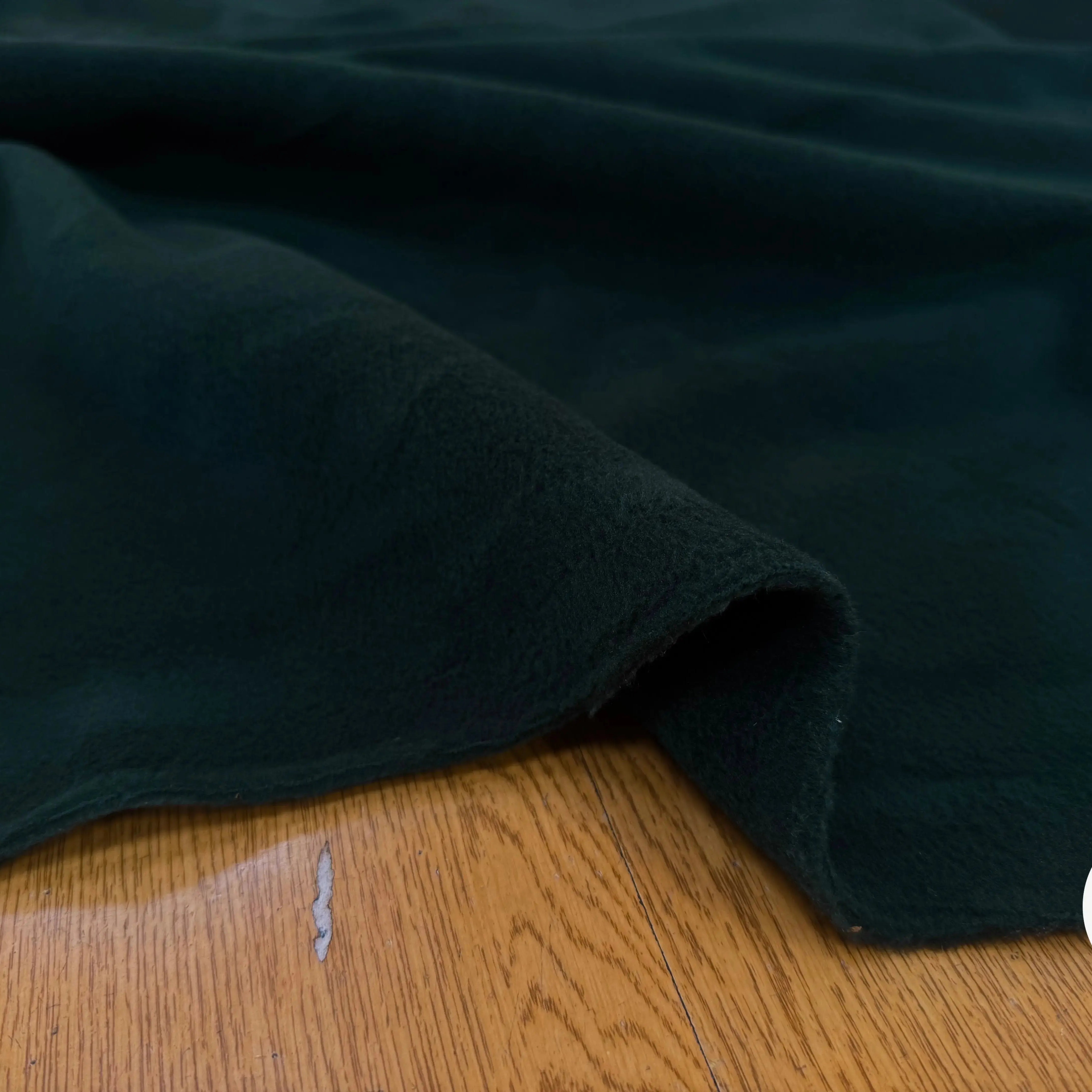 POLAIRE VERT SAPIN UNI ÉPAIS DOUBLE FACE - My Little Coupon