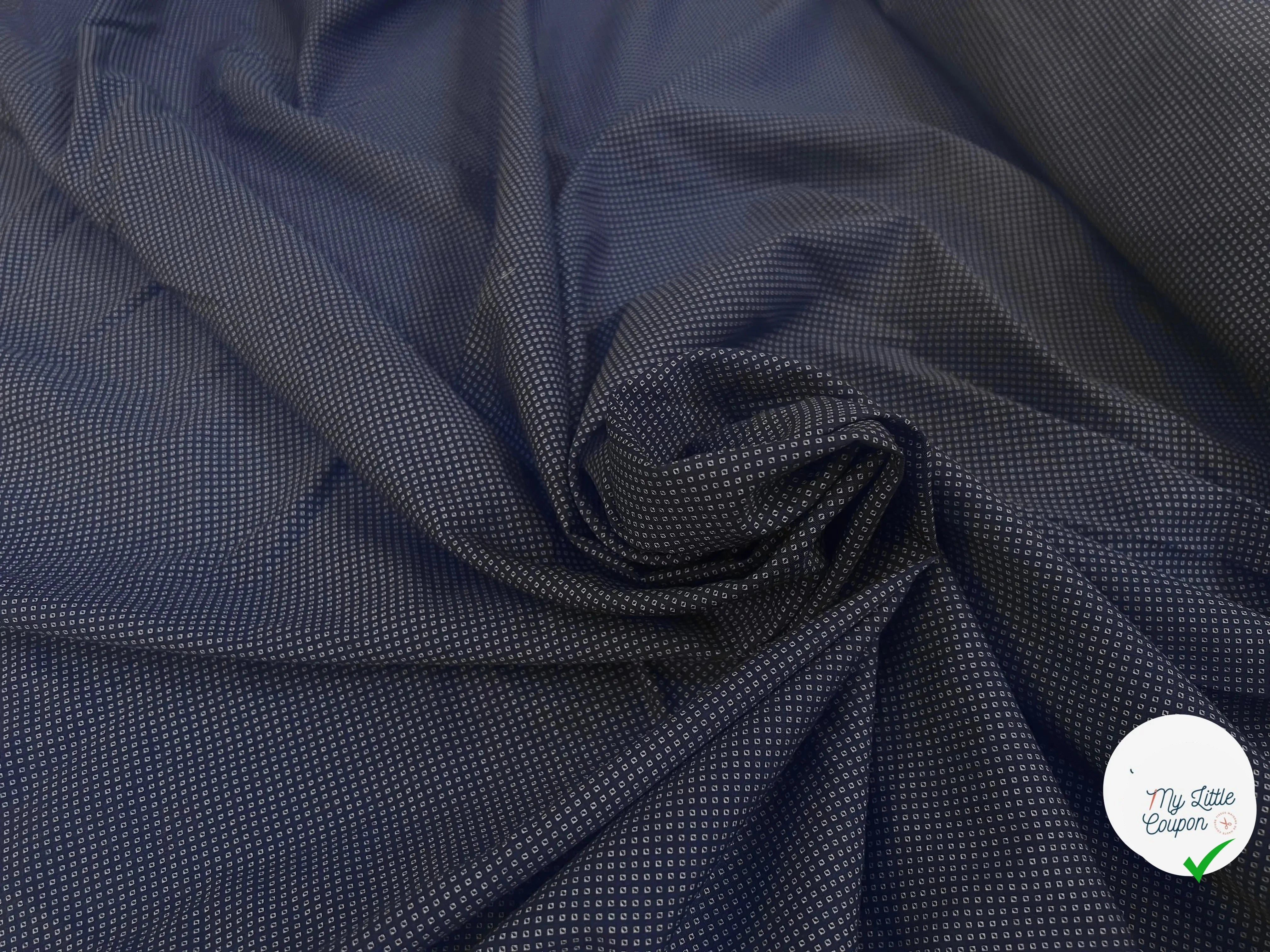 POPELINE COTON MOTIFS CRAVATE - My Little Coupon