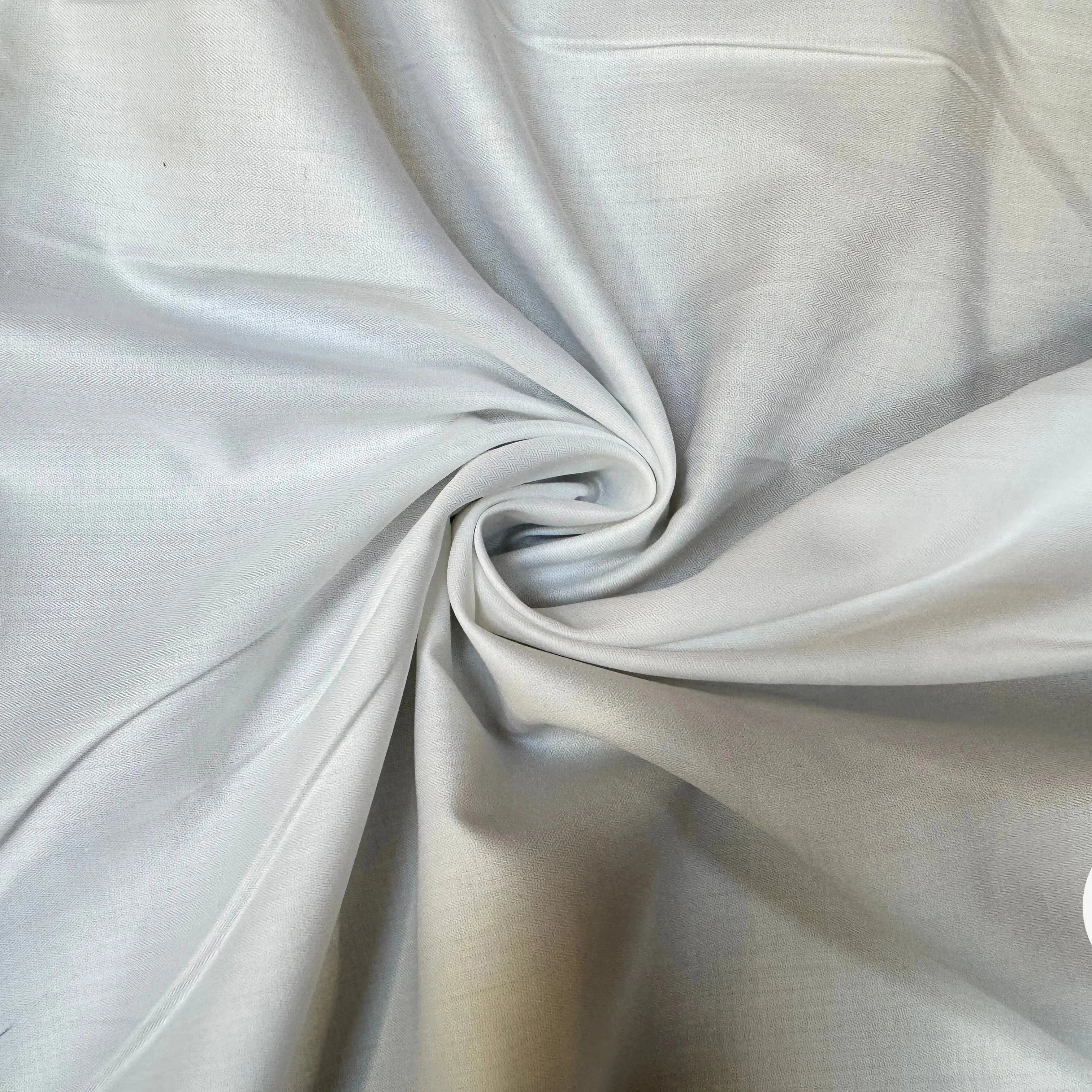 POPELINE DE COTON BLANCHE AVEC LISIÈRE POINTS ORANGES - My Little Coupon