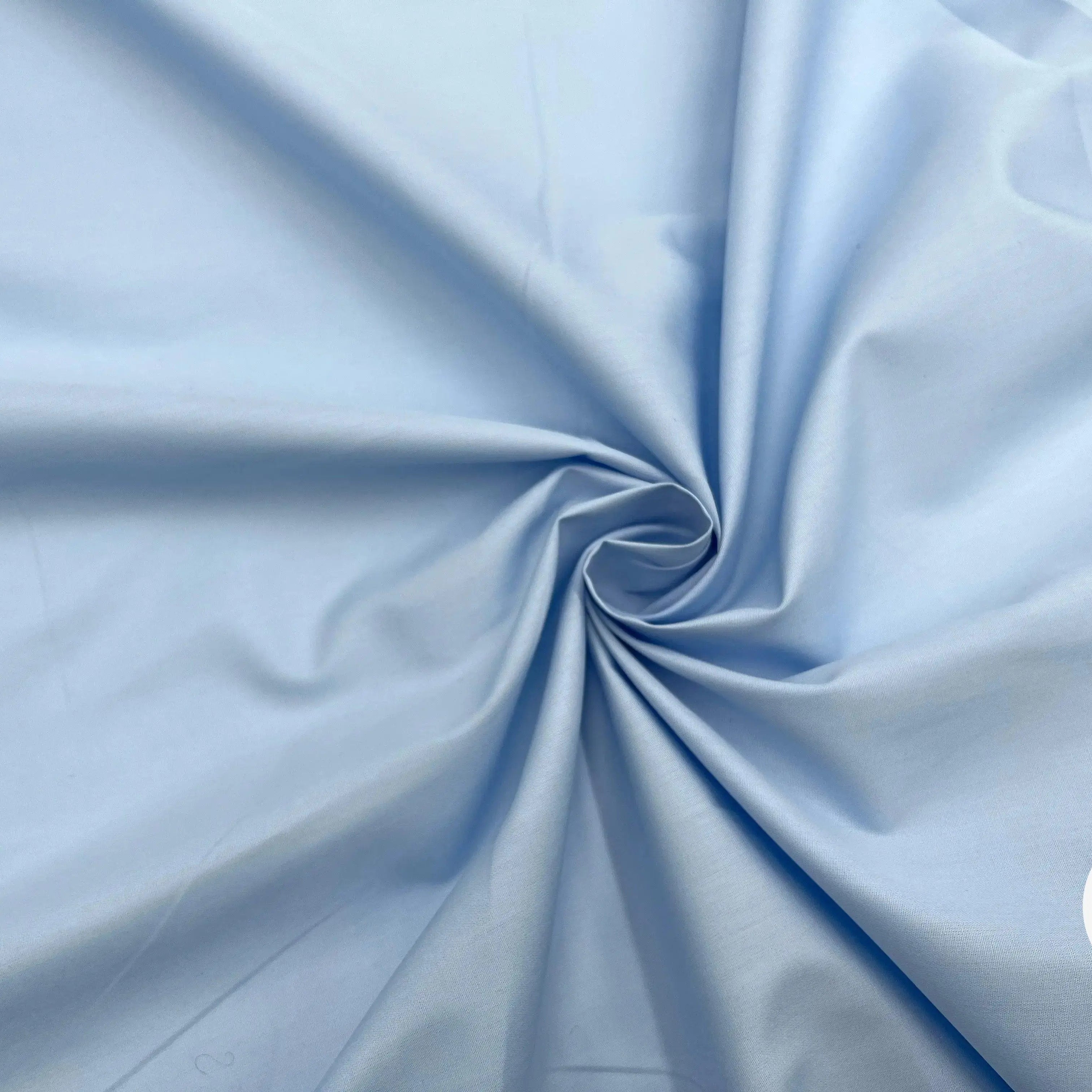 POPELINE DE COTON BLEU CIEL - My Little Coupon - tissu - coudre