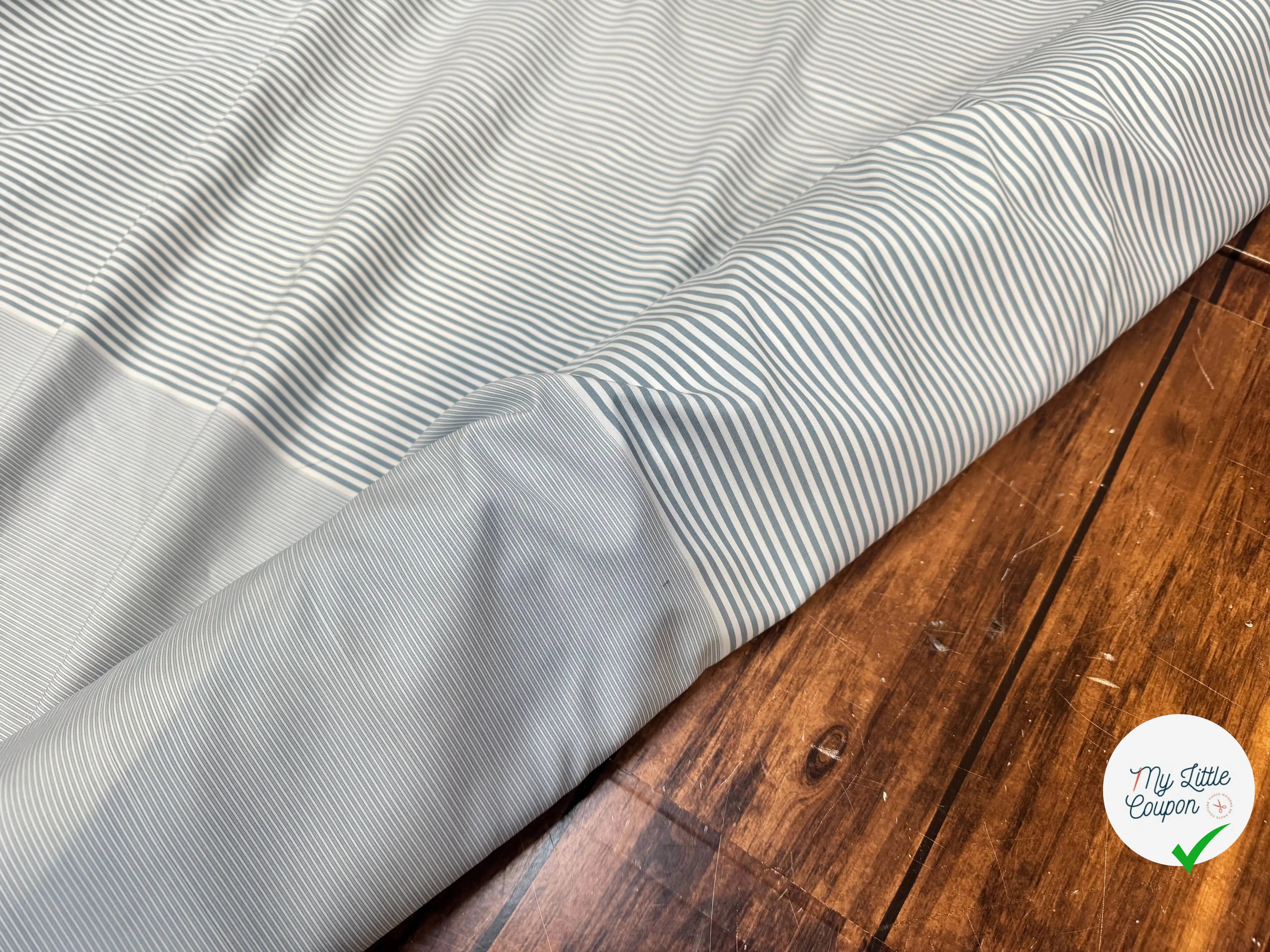 POPELINE DE COTON DOUBLE LAIZE DIVERS BLEU - My Little Coupon