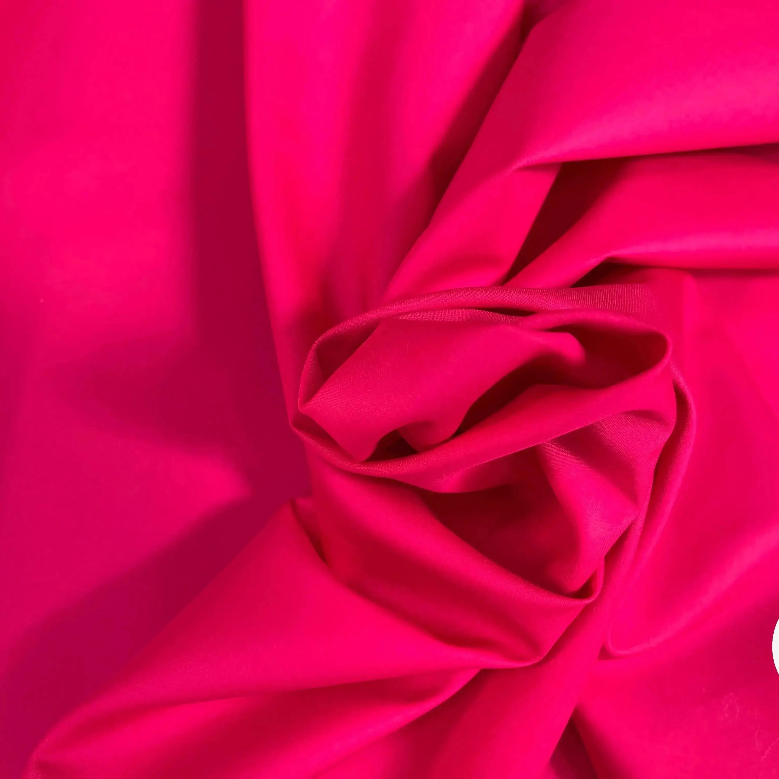 POPELINE DE COTON UNI ROSE FUCSHIA - My Little Coupon