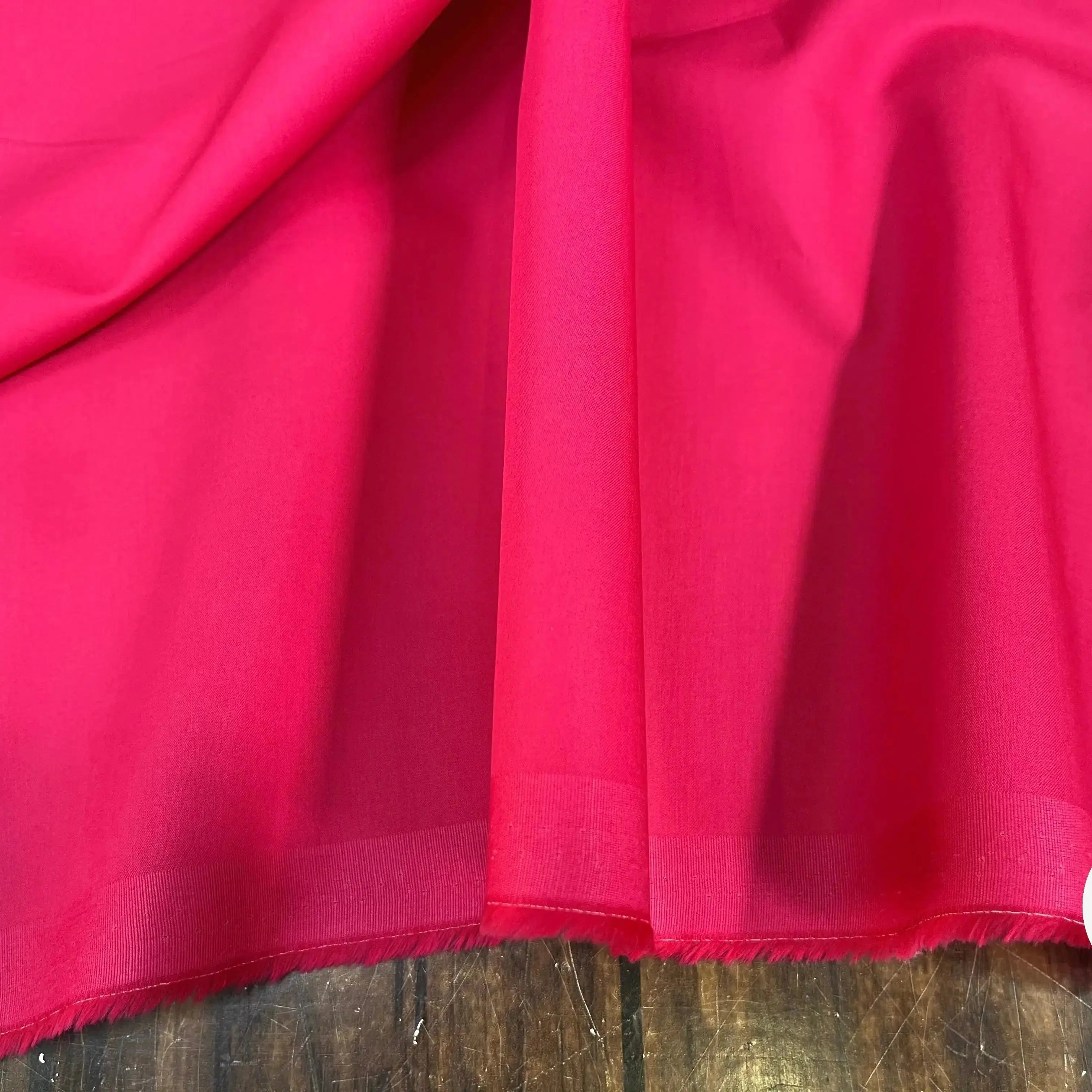 POPELINE DE COTON UNI ROSE FUCSHIA - My Little Coupon