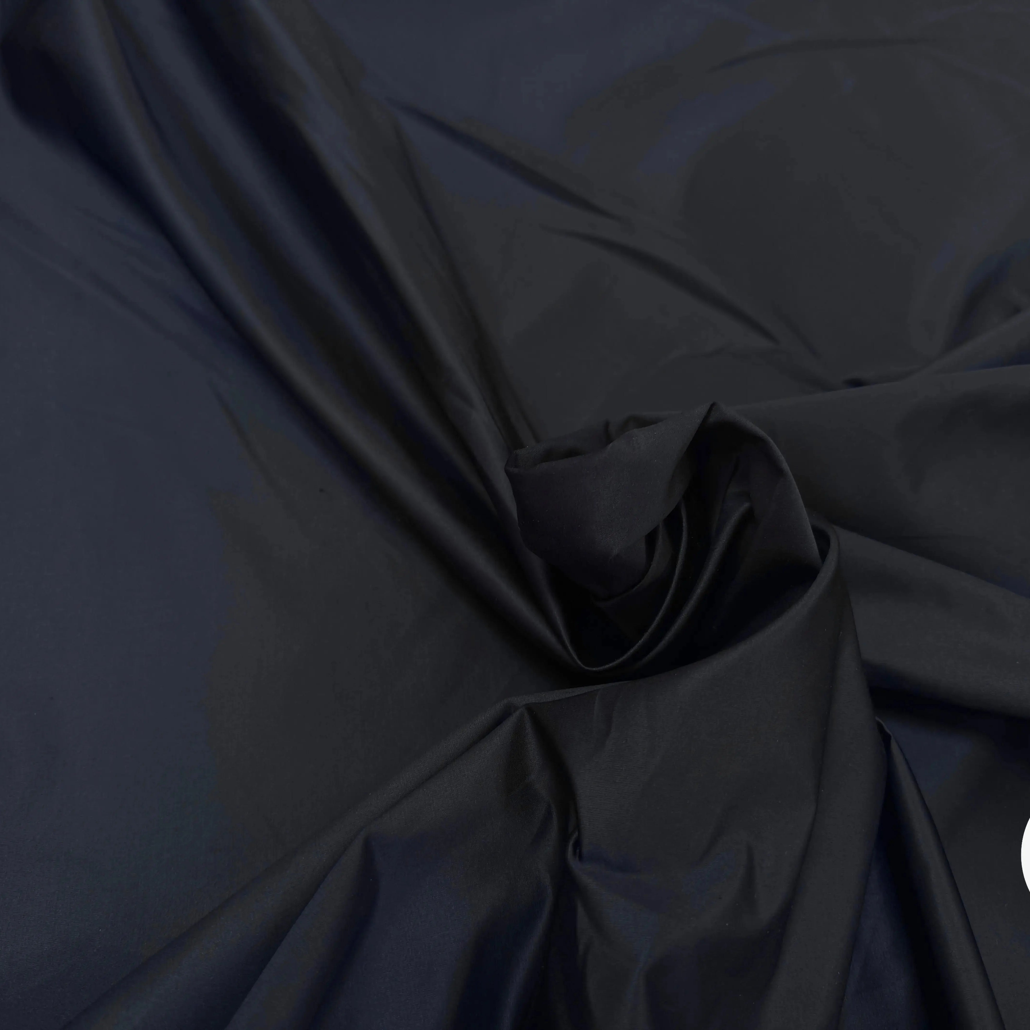 SATIN DE COTON BLEU NUIT CRAQUANT ASPECT CHINTZE - My Little Coupon