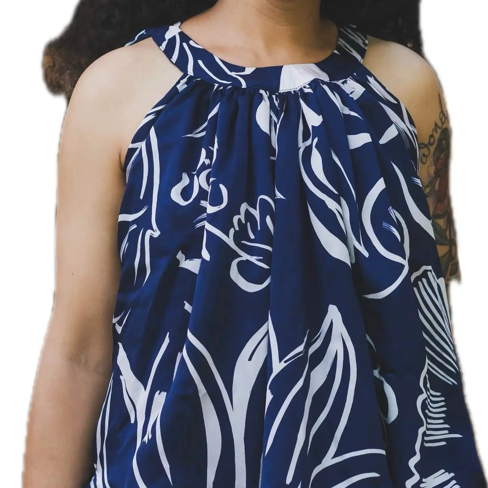 SATIN DE SOIE PORTOFINO ÉLÉGANCE DU BLEU - My Little Coupon