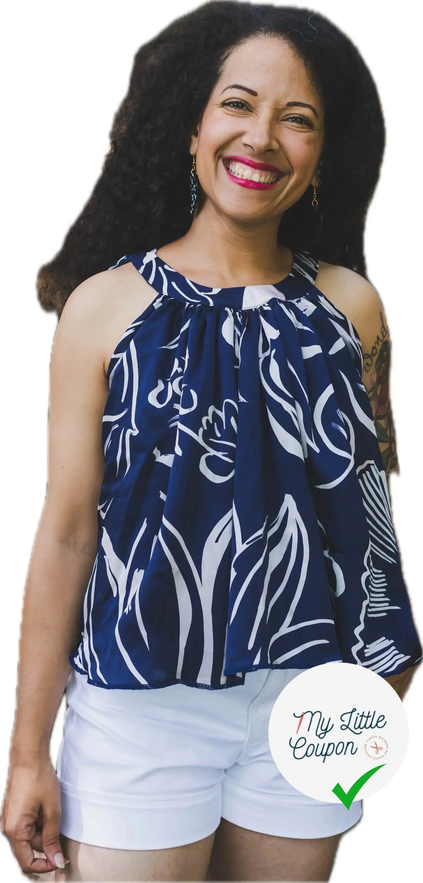 SATIN DE SOIE PORTOFINO ÉLÉGANCE DU BLEU - My Little Coupon