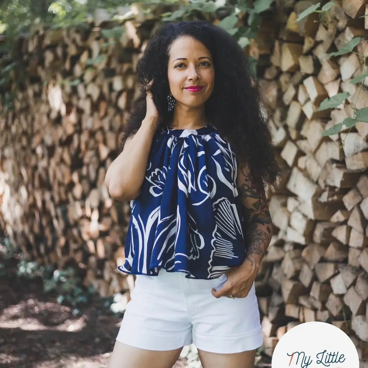 SATIN DE SOIE PORTOFINO ÉLÉGANCE DU BLEU - My Little Coupon