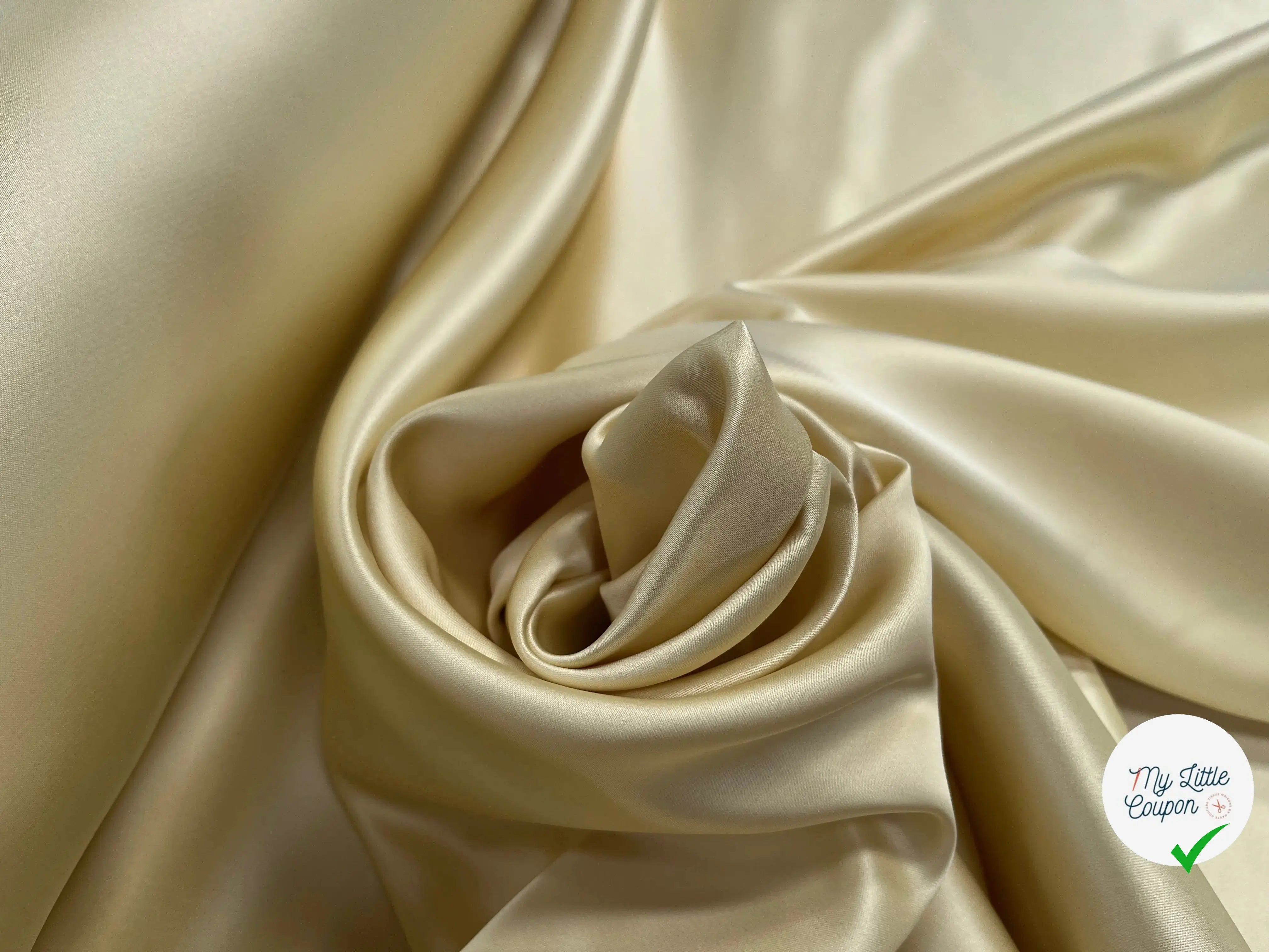 SATIN DOUBLE ETTOFFE LOURD JAUNE - My Little Coupon