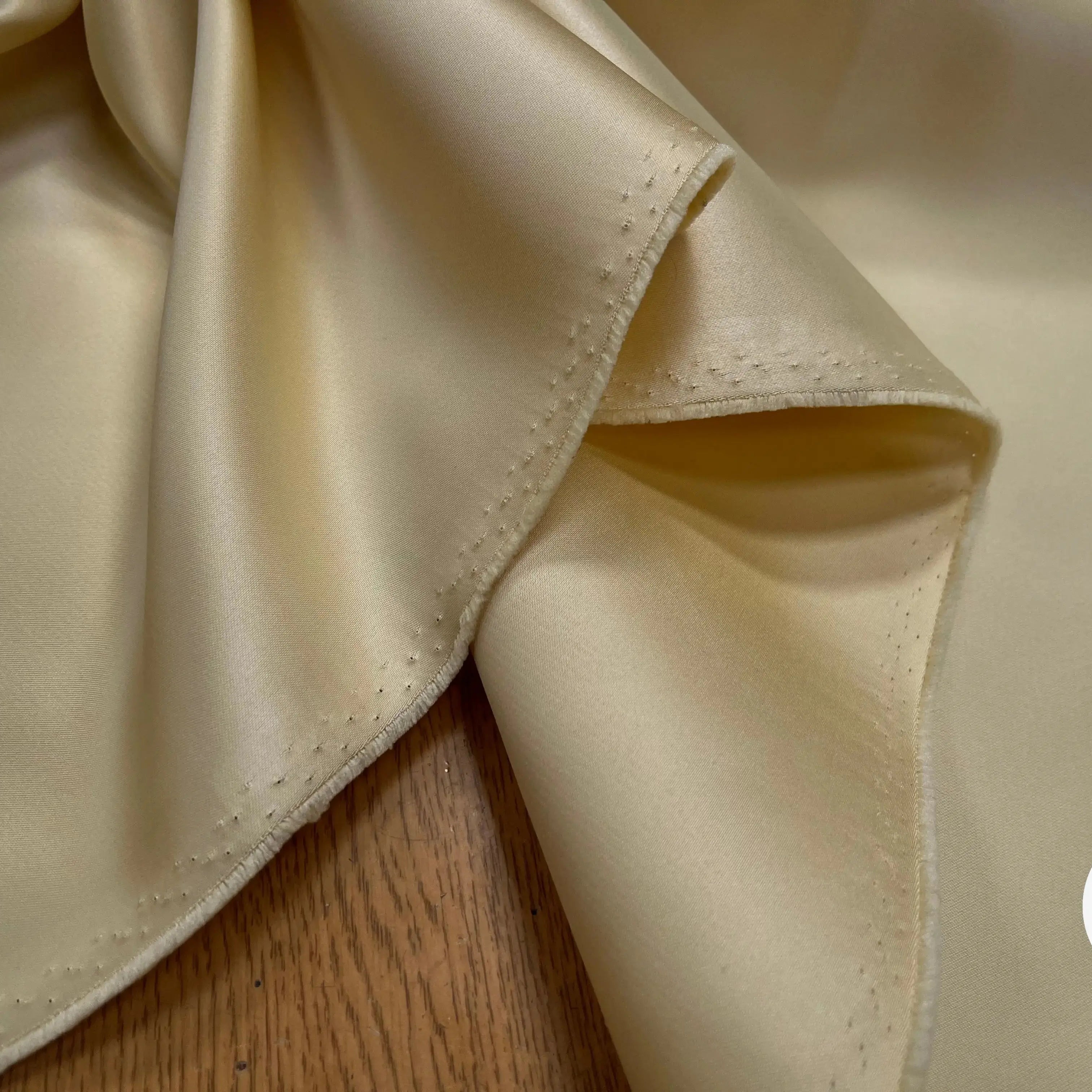 SATIN DOUBLE ETTOFFE LOURD JAUNE - My Little Coupon