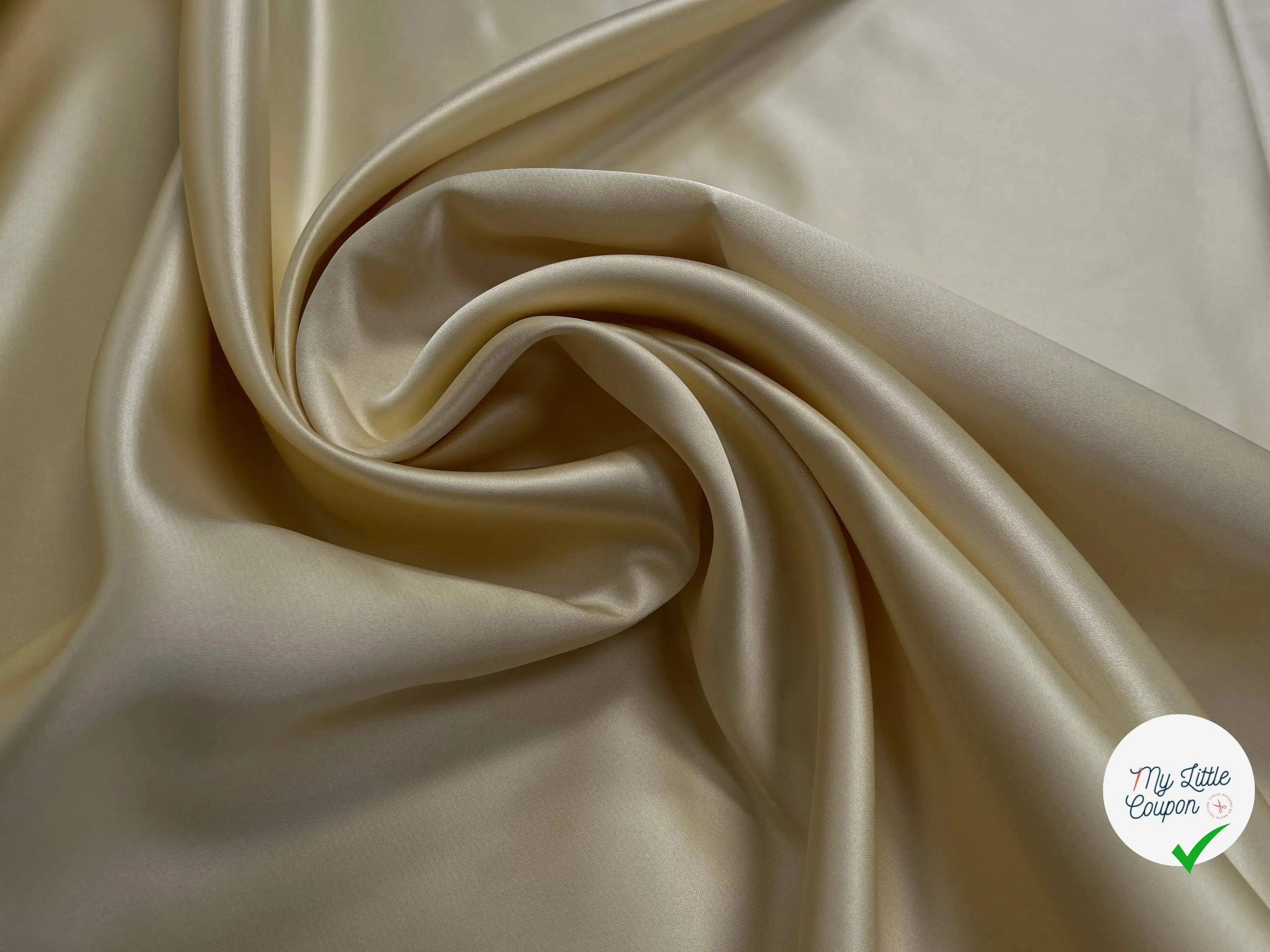 SATIN DOUBLE ETTOFFE LOURD JAUNE - My Little Coupon