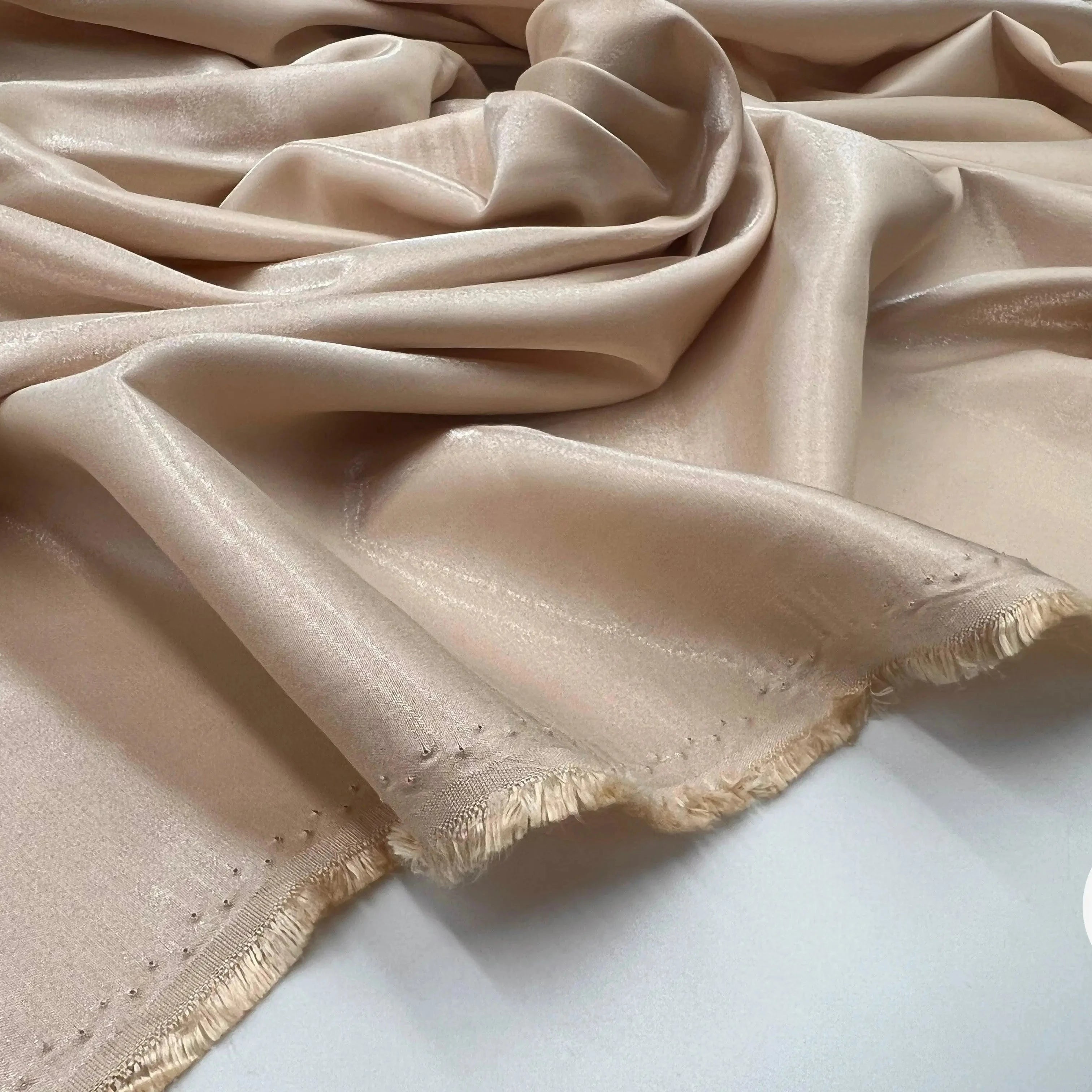 SATIN GROOVY NUDE IRISÉ CHANGEANT - My Little Coupon - tissu - coudre