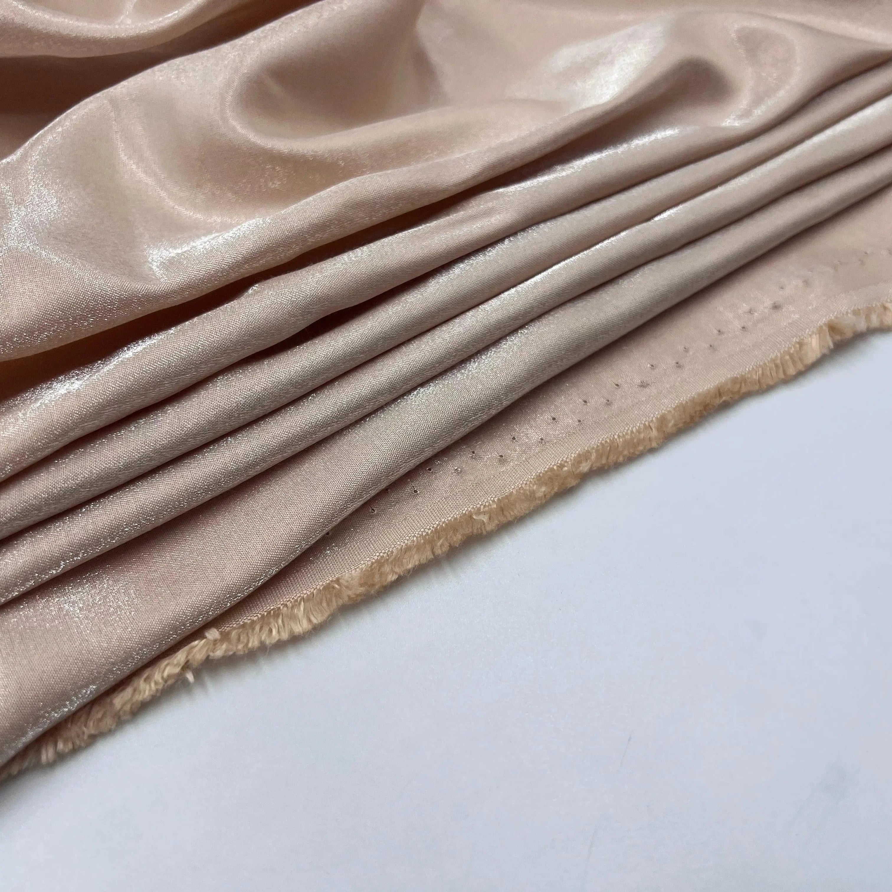 SATIN GROOVY NUDE IRISÉ CHANGEANT - My Little Coupon - tissu - coudre